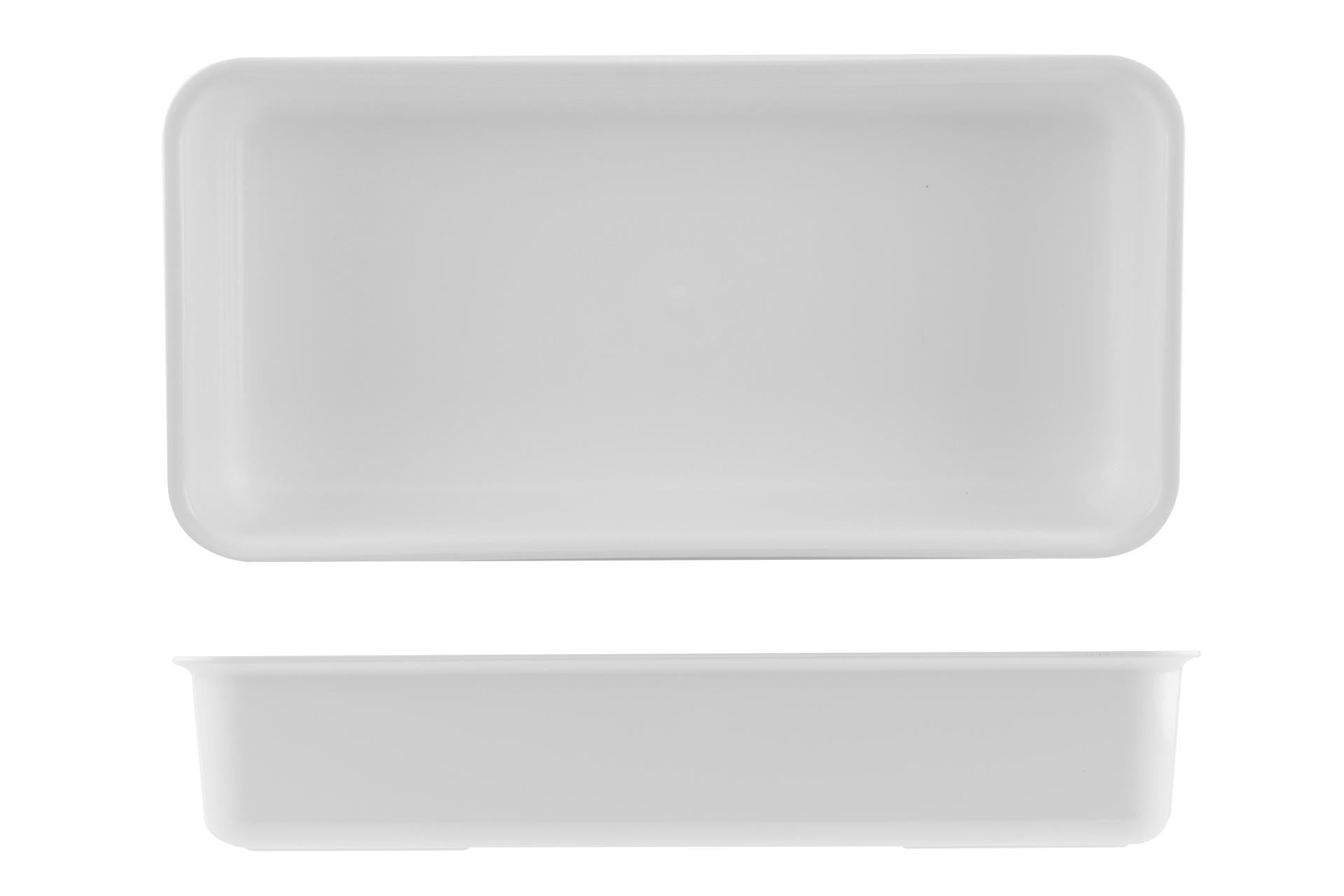 Mobil Plastic Vassoio Antiassorbente In PMMA 22 x 44 x 8.5 cm Bianco - Per Presentazione Alimenti