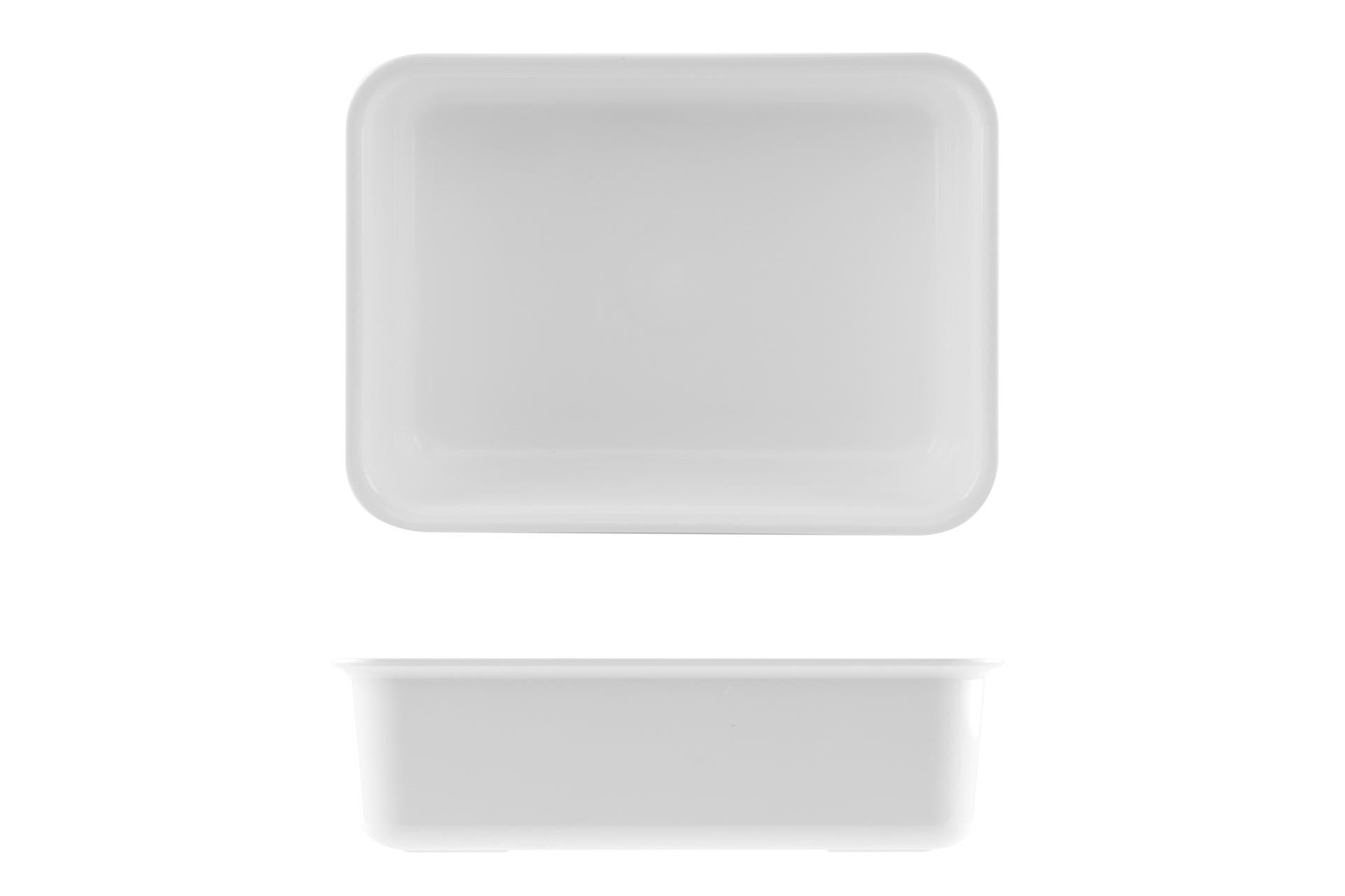 Mobil Plastic Vassoio Antiassorbente In PMMA 22 x 29.5 x 8.5 cm Bianco - Per Presentazione Alimenti