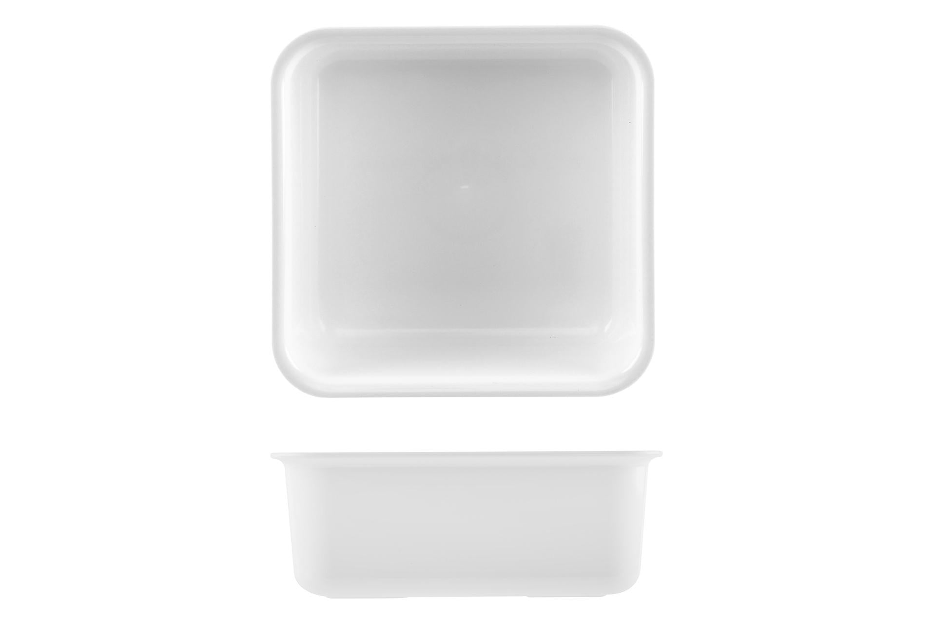 Mobil Plastic Vassoio Antiassorbente In PMMA Bianco - 22 x 22 x 8.5 cm