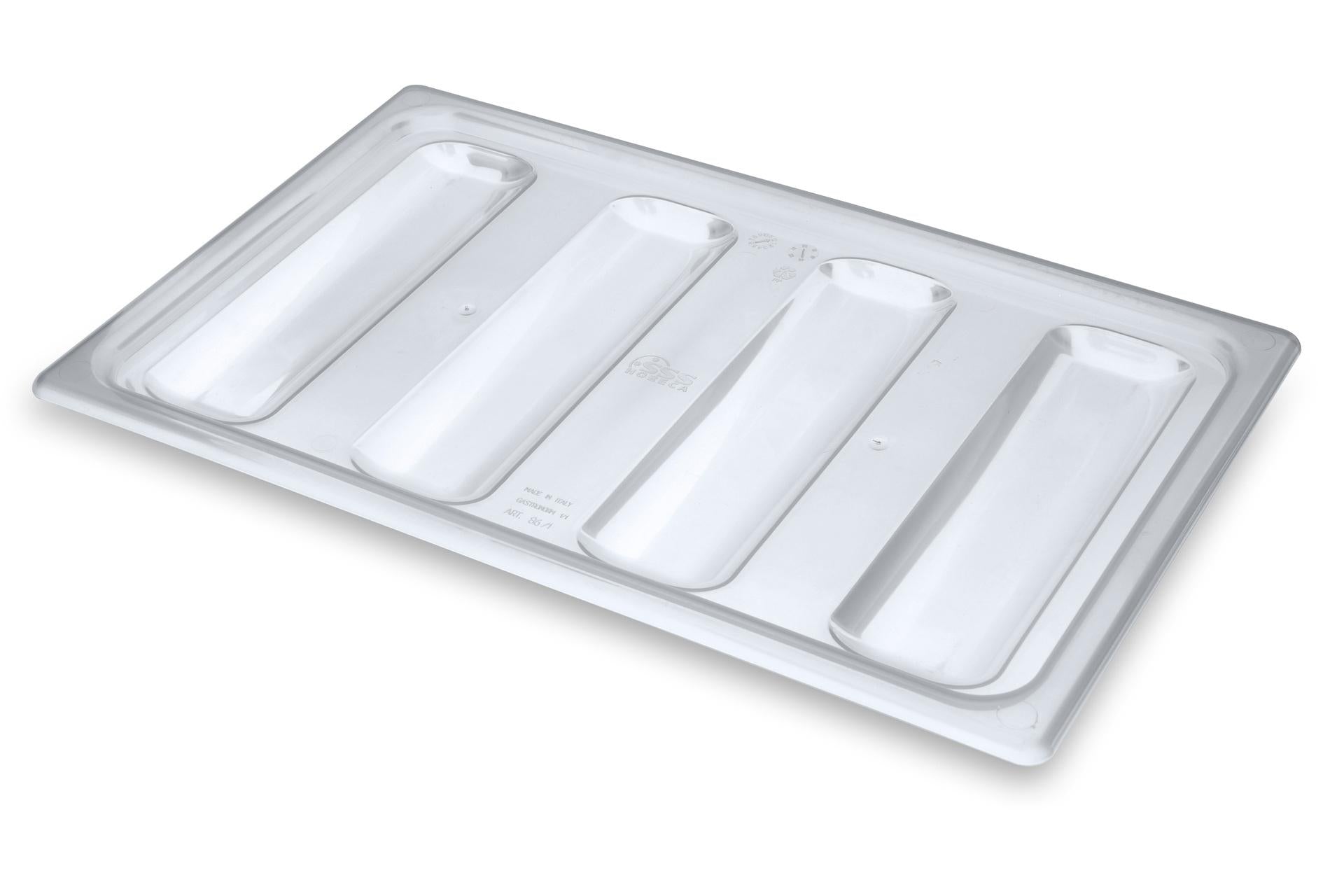 Mobil Plastic Coperchio Trasparente per Portaposate Horeca H.2 cm - 32.5 x 53 cm