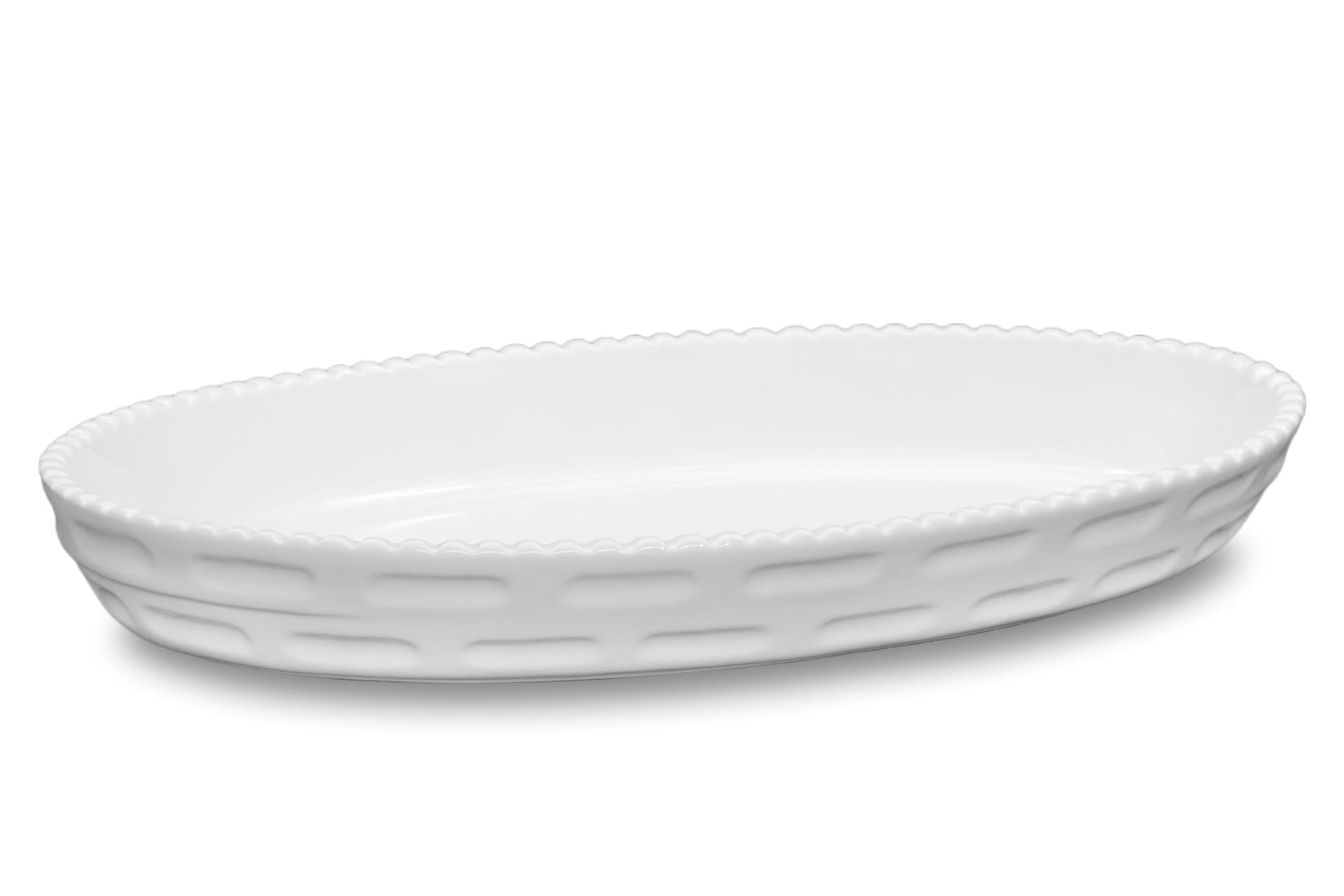 Import Tavola Professional JustWhite Pirofila Ovale Cordonata 23.5 x 13.8 x 4 cm In Porcellana Bianca 3
