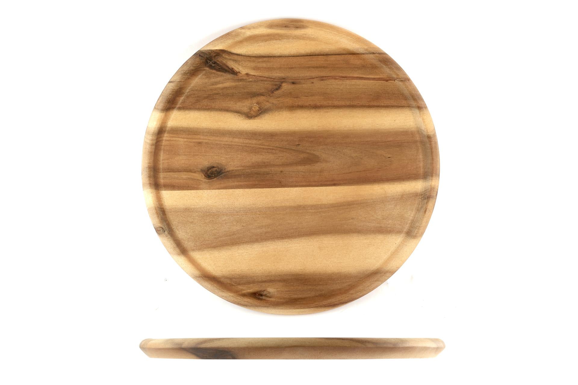 Kesper Acacia Tagliere Rotondo Ø32 cm - H.2 cm In Legno di Acacia Certificato FSC