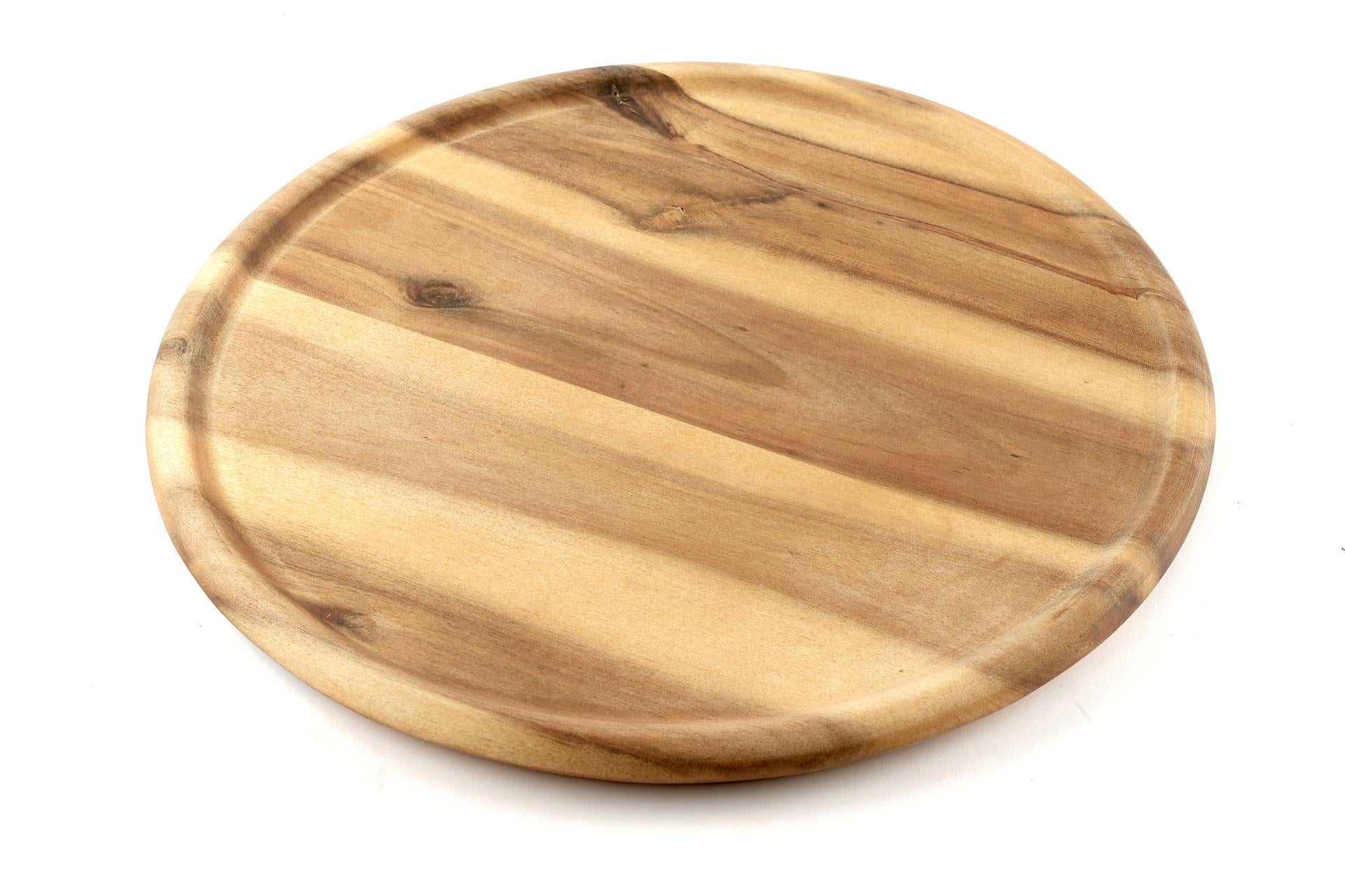 Kesper Acacia Tagliere Rotondo Ø32 cm - H.2 cm In Legno di Acacia Certificato FSC