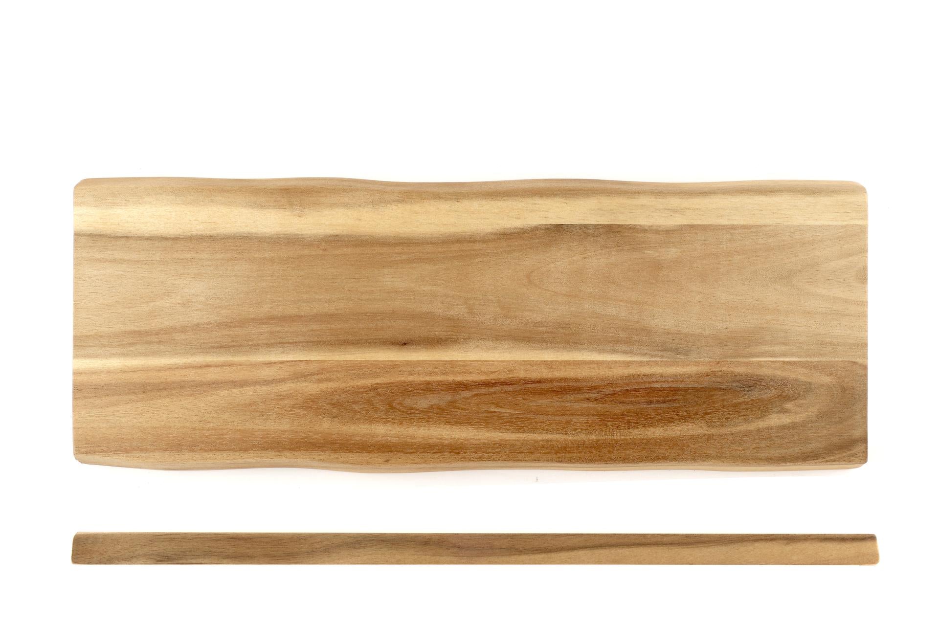 Kesper Acacia Tagliere Rettangolare H.1.5 cm - 38 x 14.5 cm In Legno di Acacia Certificato FSC