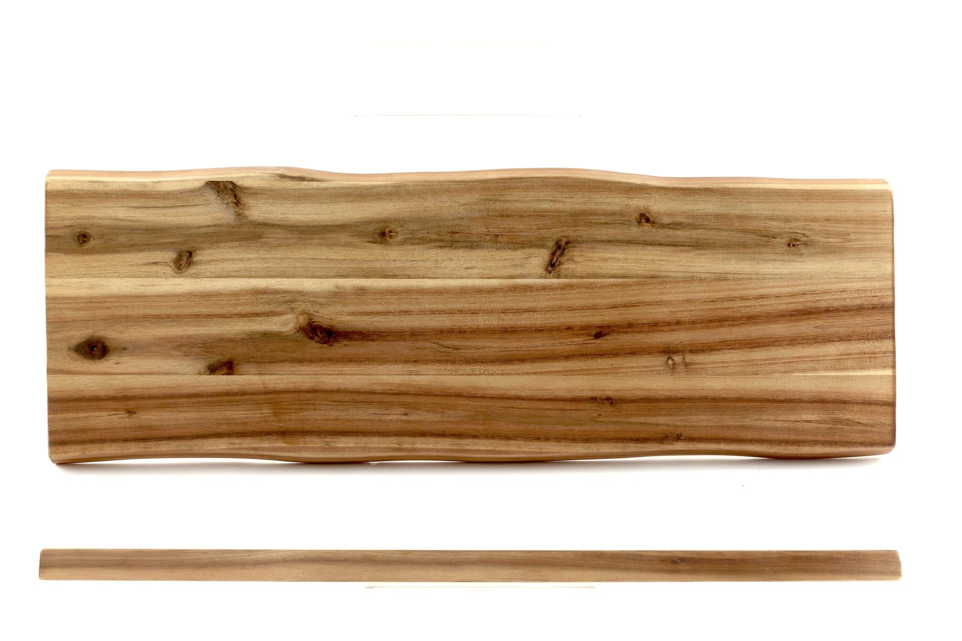 Kesper Acacia Tagliere Rettangolare H.2 cm - 53 x 19 cm In Legno di Acacia Certificato FSC