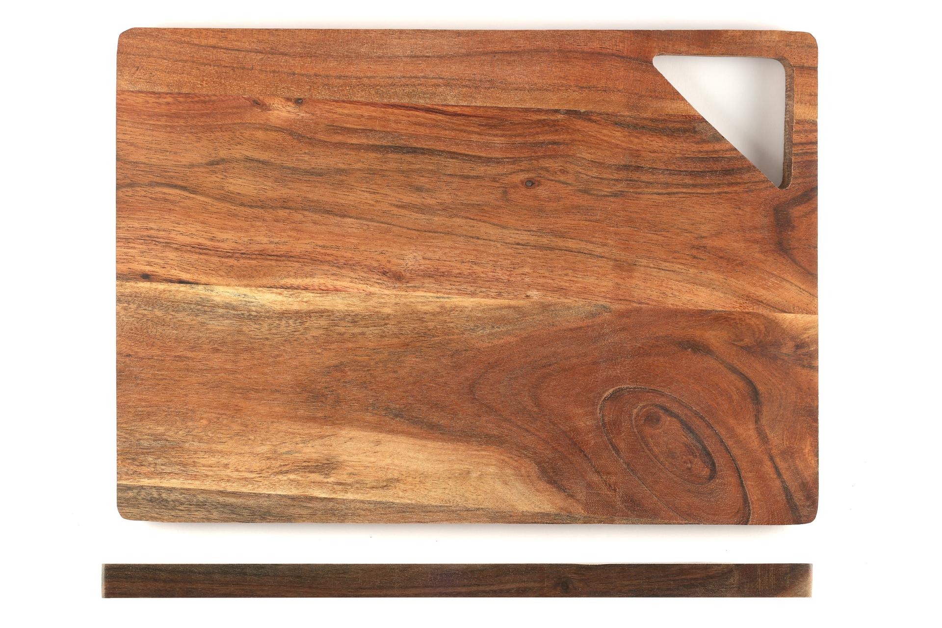 Kesper Acacia Tagliere Rettangolare H.1.7 cm - 35.5 x 25.5 cm In Legno di Acacia Con Foro Appendibile