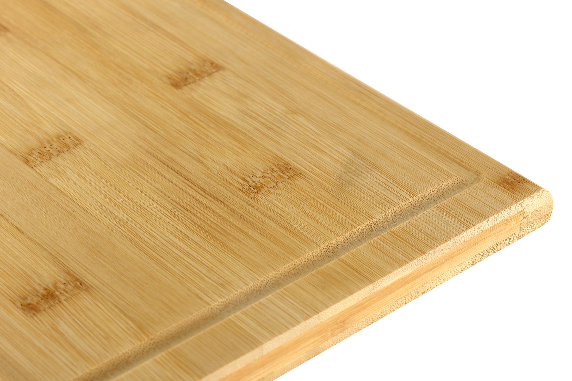 Kesper Bamboo Tagliere Rettangolare H.1.6 cm - 31 x 21 cm In Bamboo Con Scanalatura, Certificato FSC