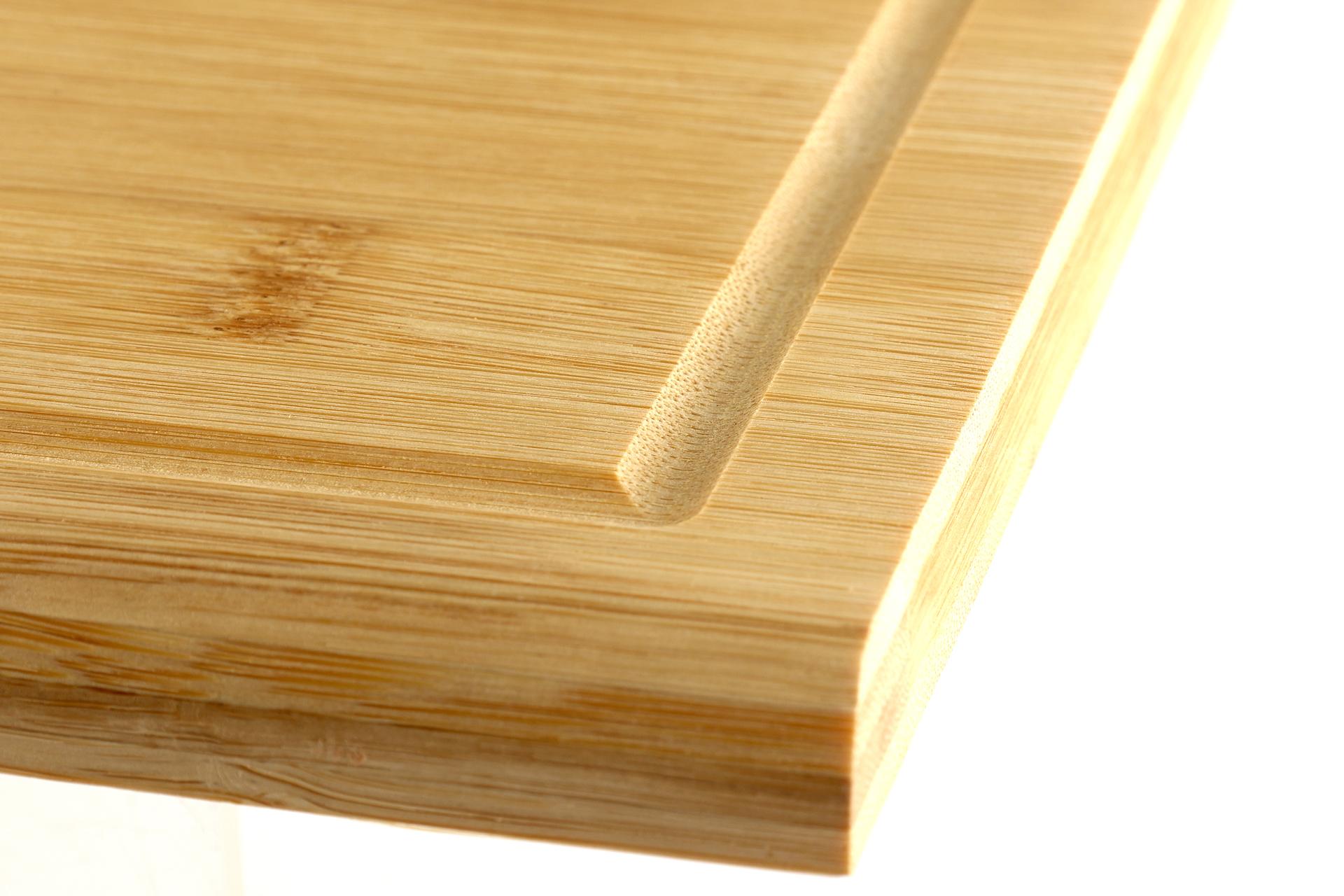 Kesper Bamboo Tagliere Rettangolare H.1.6 cm - 31 x 21 cm In Bamboo Con Scanalatura, Certificato FSC 3