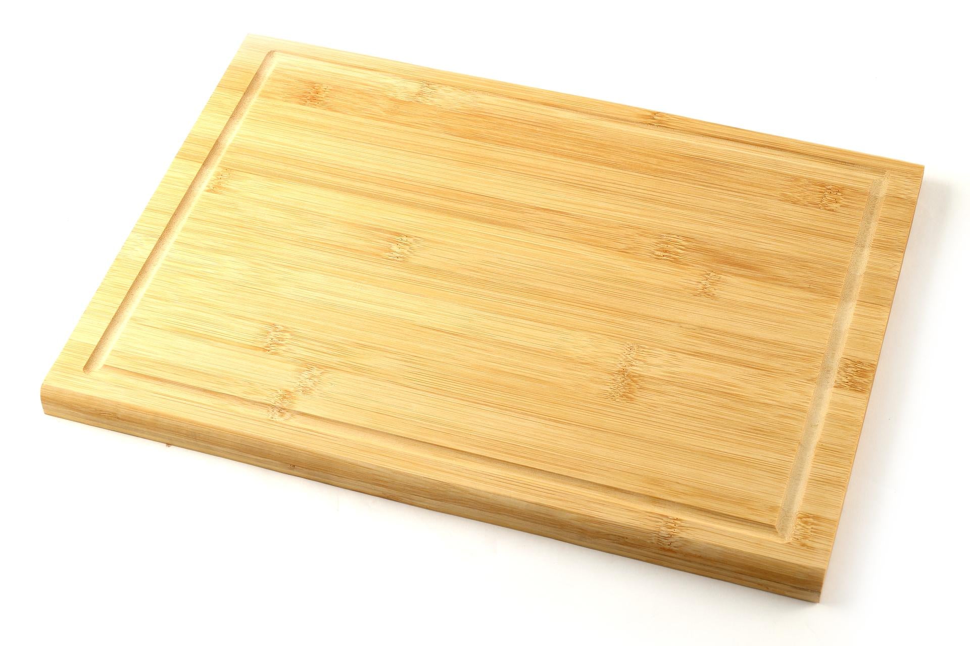 Kesper Bamboo Tagliere Rettangolare H.1.6 cm - 38 x 28 cm In Legno di Bamboo Con Scanalatura