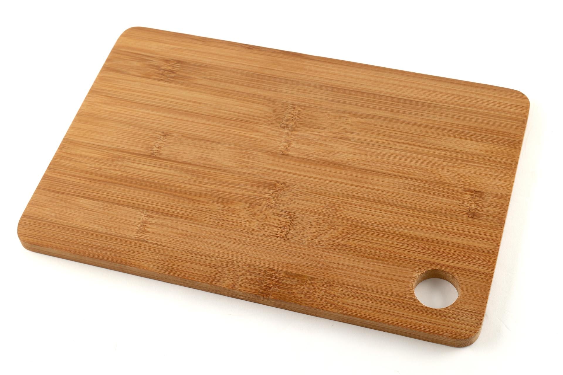 Kesper Bamboo Dark Tagliere Rettangolare H.1 cm - 28 x 18.5 cm In Bamboo Scuro Con Foro Appendibile