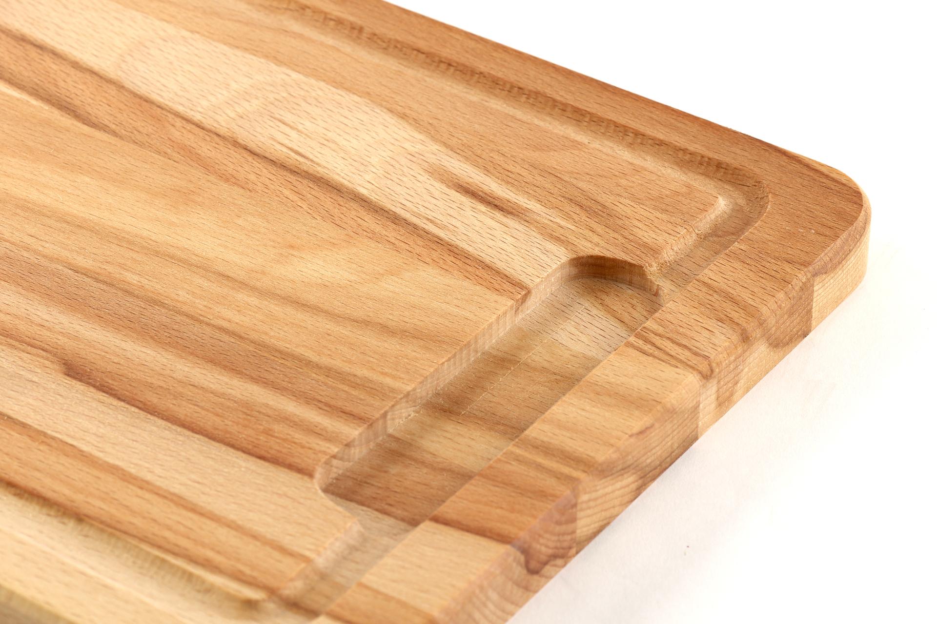 Kesper Faggio Tagliere Rettangolare H.2 cm - 32 x 21 cm In Legno di Faggio Con Scanalatura 2