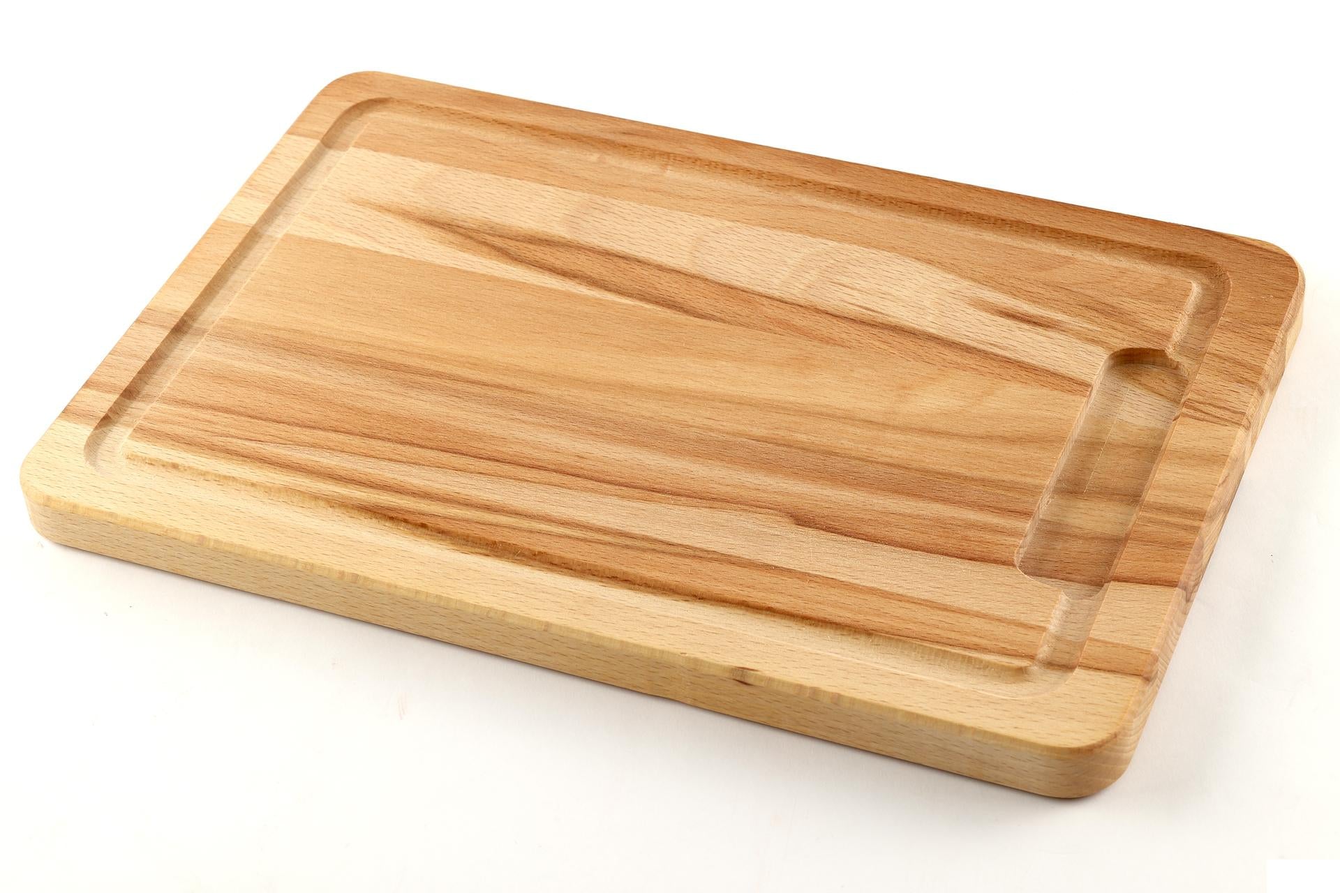 Kesper Faggio Tagliere Rettangolare H.2 cm - 32 x 21 cm In Legno di Faggio Con Scanalatura 3