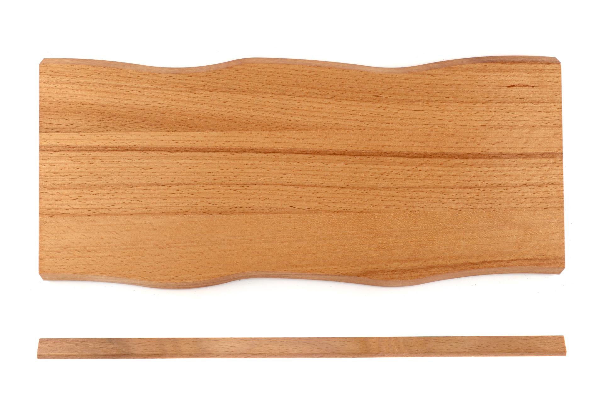 Kesper Faggio Rustic Tagliere Sagomato H.1.5 cm - 38 x 17 cm In Legno di Faggio Certificato FSC 1