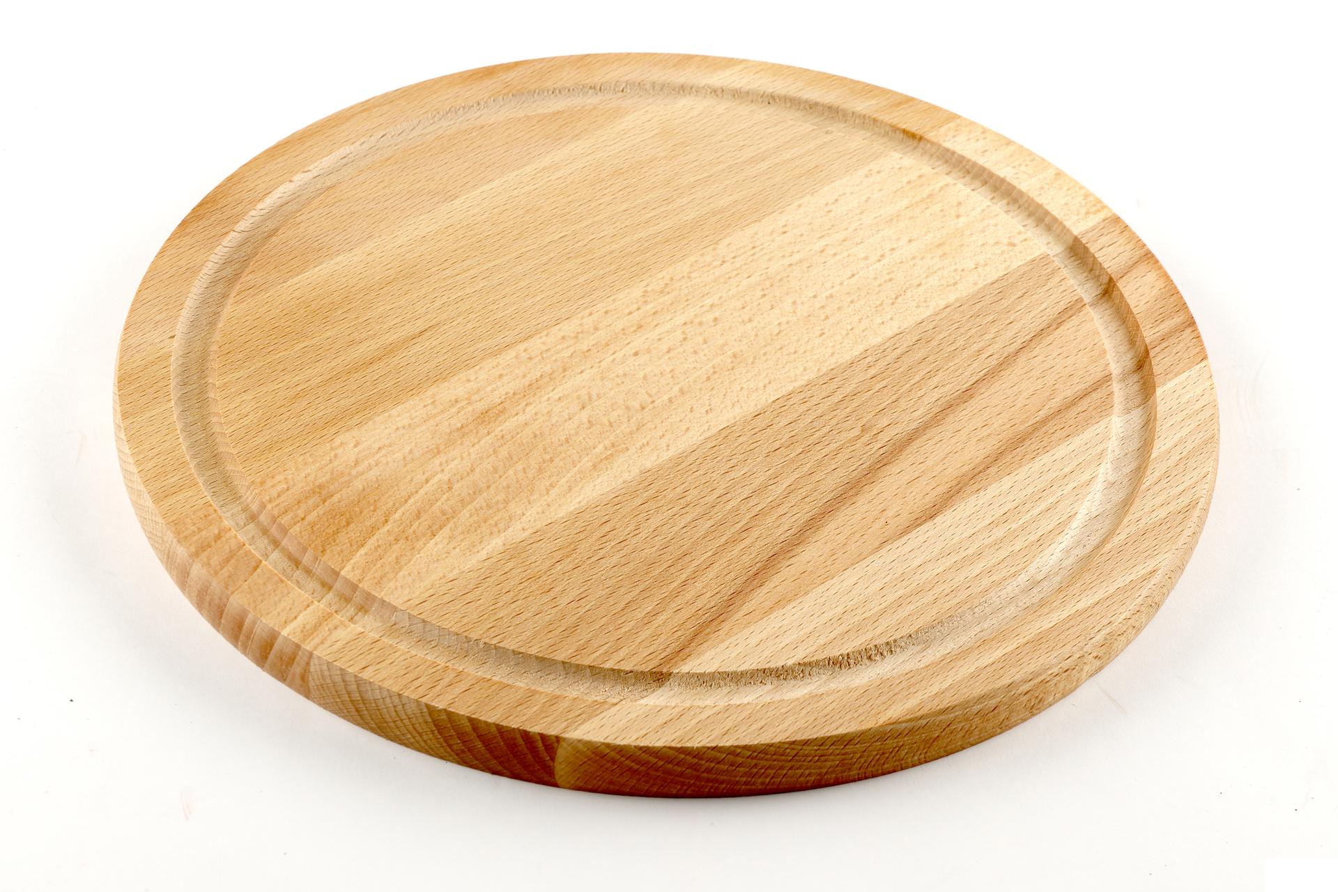 Kesper Faggio Tagliere Rotondo Ø25 cm - H.1.5 cm In Legno di Faggio Con Scanalatura 2
