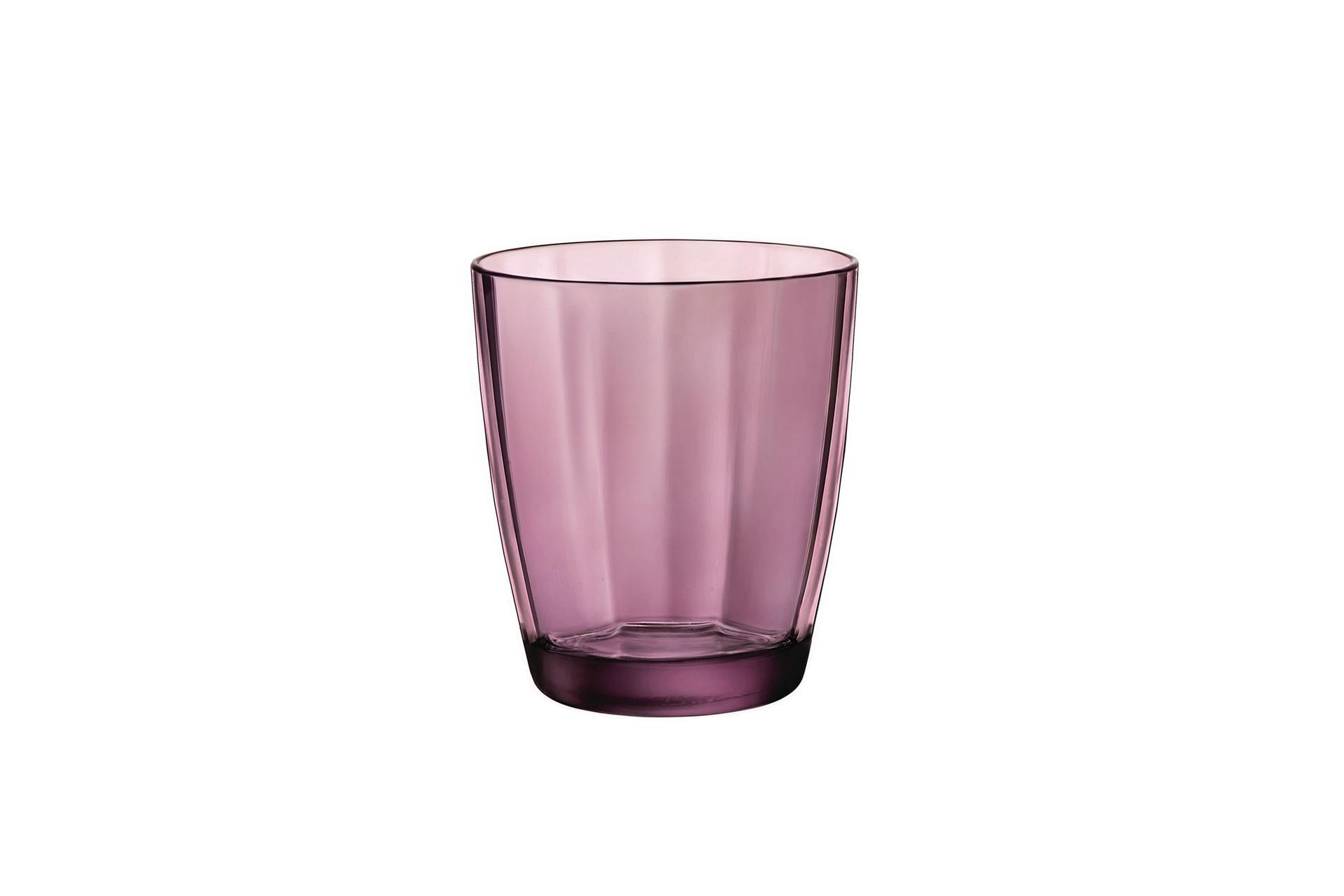 Bormioli Rocco Pulsar Rock Purple Bicchiere Acqua 30 cl In Pasta di Vetro - Set 6 Pz