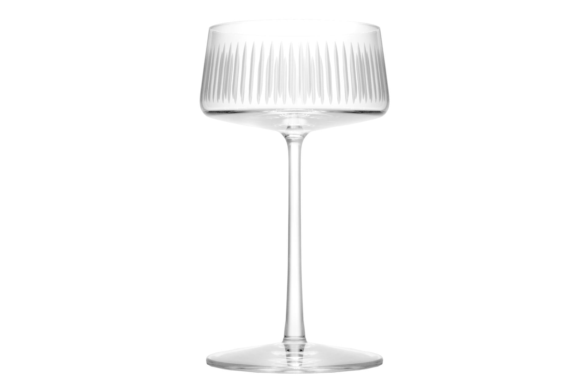 Stolzle Lausitz Soho New York Calice Champagne Coupe 27.6 cl In Vetro Cristallino - Set 6 Pz