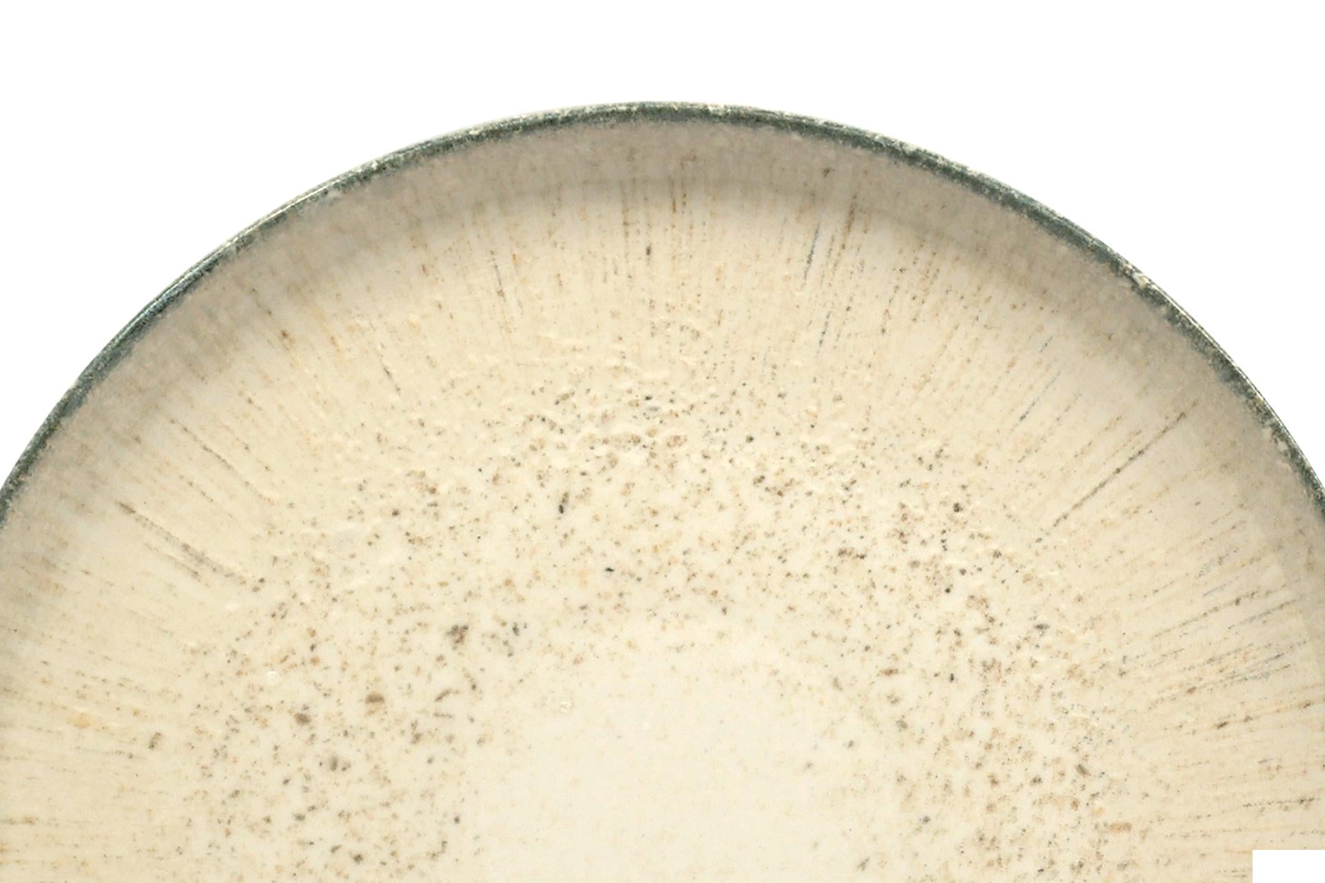 Ariane Fine Porcelain Grey Iris Selas Piatto Nordic Ø27 cm - Collezione Ispirata alla Mitologia Greca - Set 4 Pz