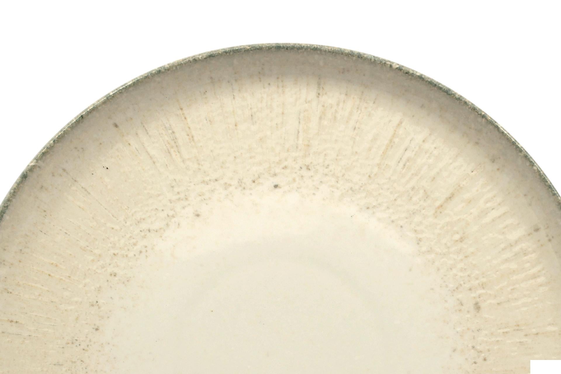 Ariane Fine Porcelain Grey Iris Selas Piatto Nordic Ø21 cm - Collezione Ispirata alla Mitologia Greca - Set 4 Pz