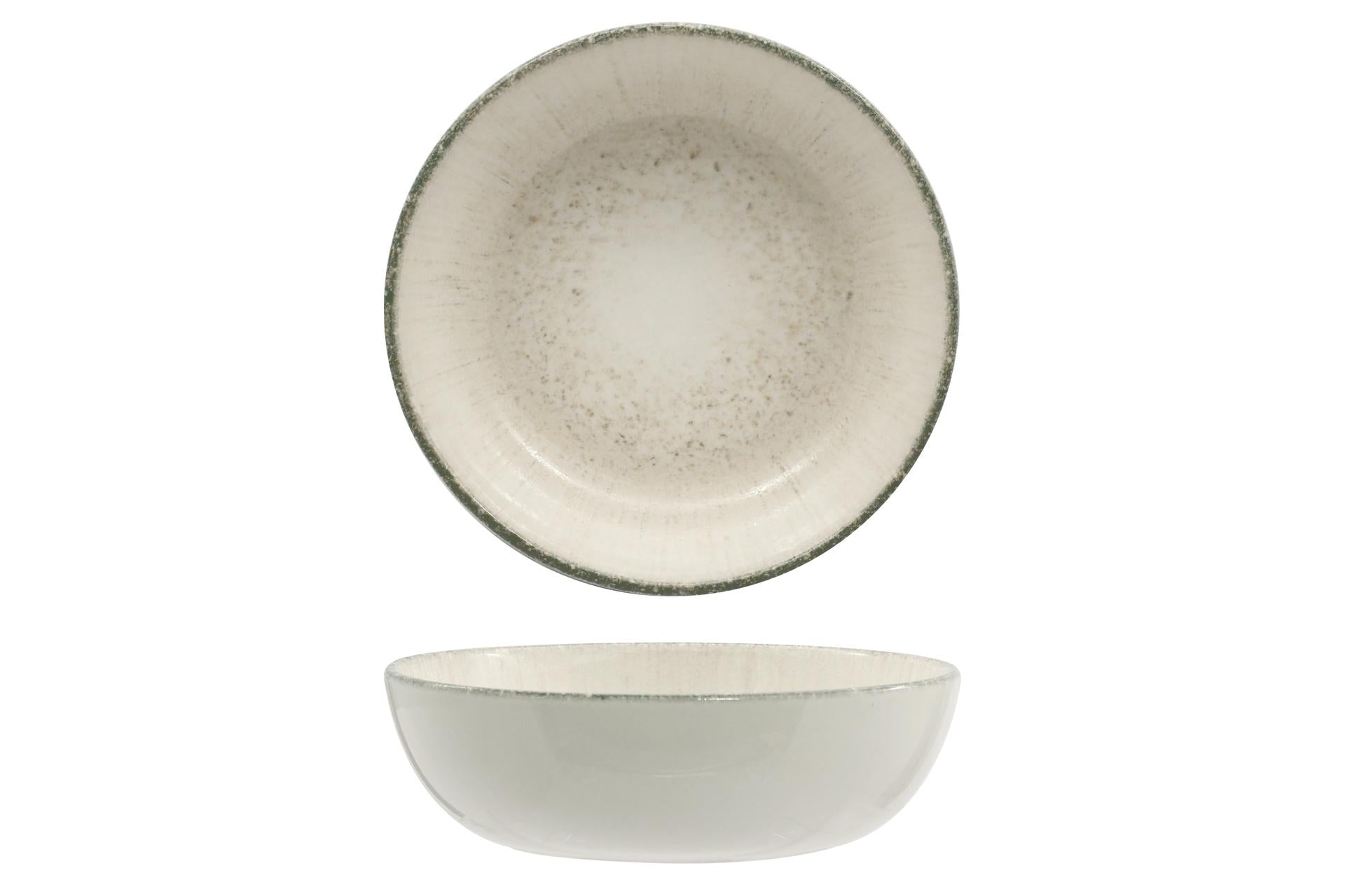 Ariane Fine Porcelain Coppetta Grey Iris Titanium Ø18 cm - Collezione Ispirata alla Mitologia Greca - Set 4 Pz