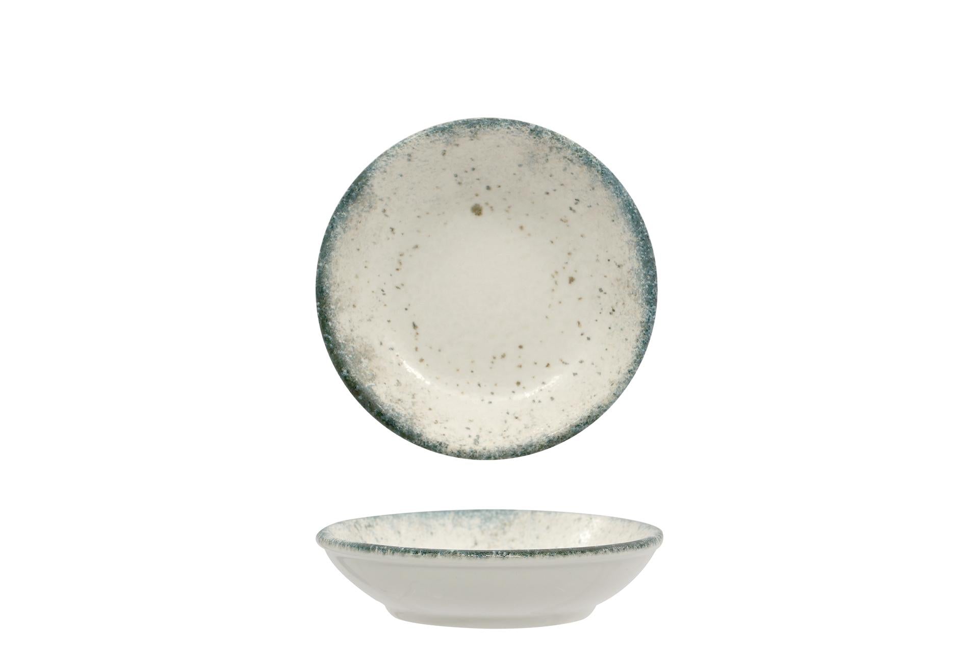 Ariane Fine Porcelain Verdant Miniature Coppetta Svasata Ø9.5 cm - H.2.3 cm In Porcellana Verde - Set 18 Pz