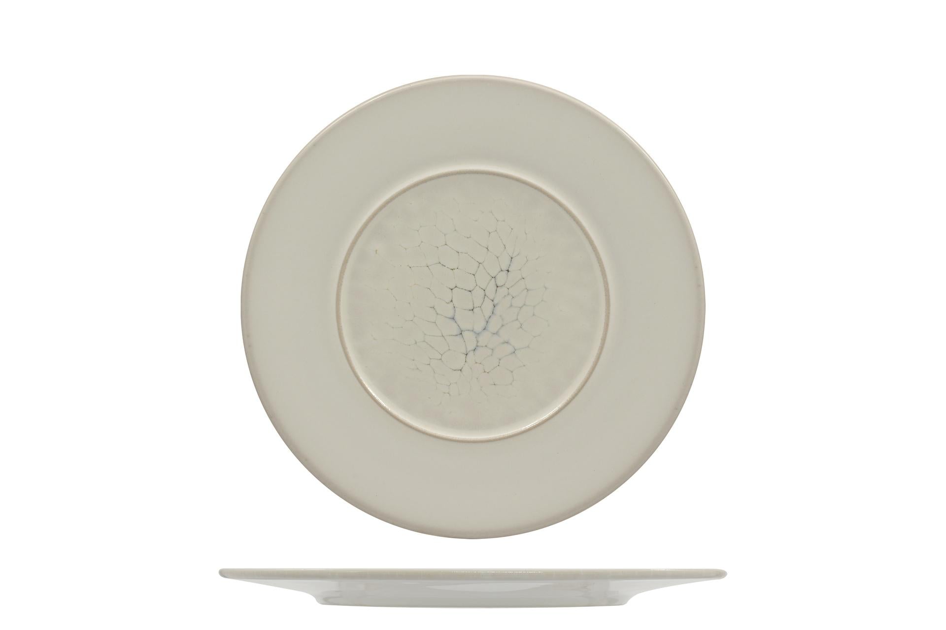 Mesa Ceramics Luz Piatto Piano Con Falda Ø22 cm - Linea Unico In Gres Porcellanato - Set 6 Pz