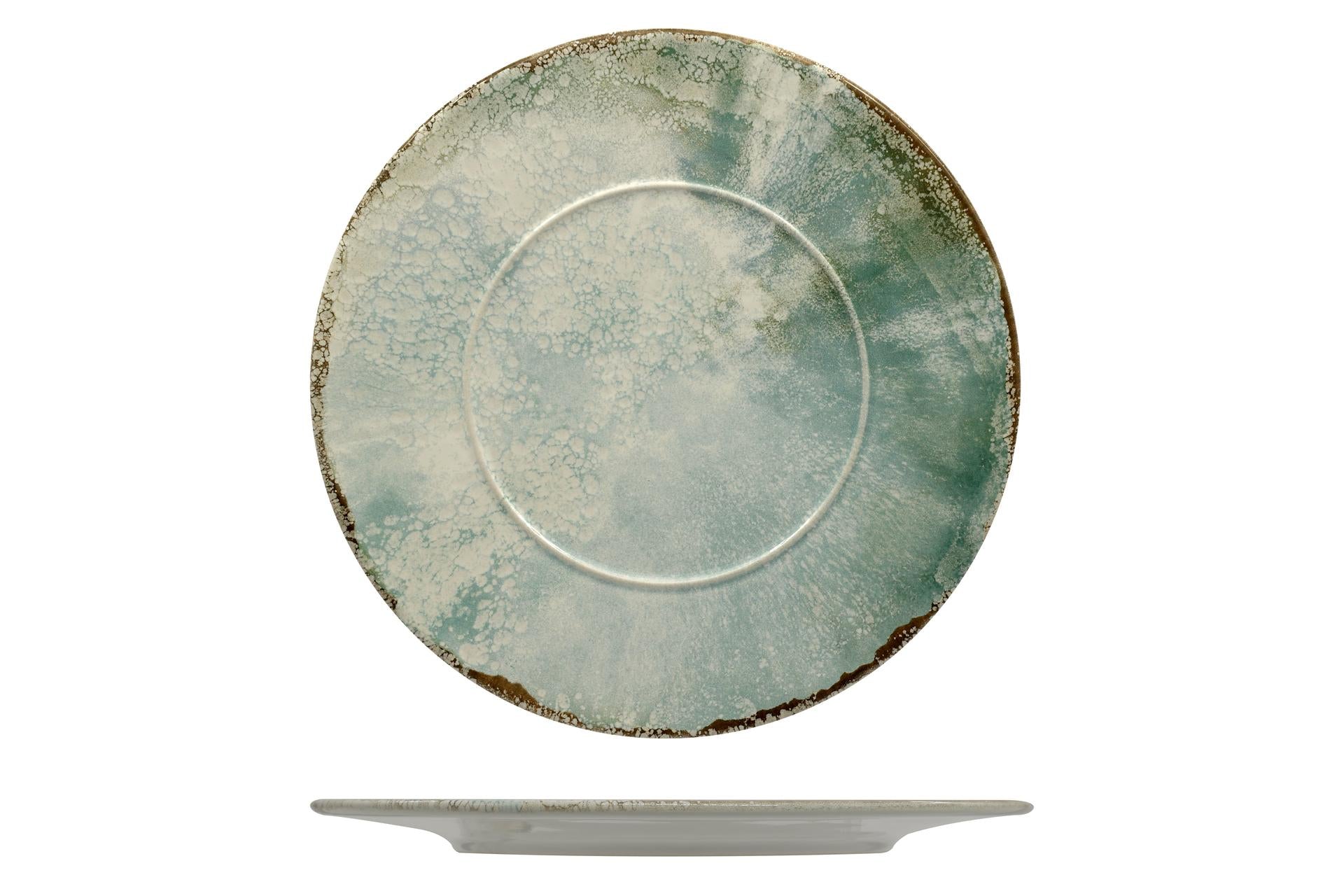 Mesa Ceramics Unico Piatto Piano Con Falda Ø28.7 cm In Gres Porcellanato - Set 6 Pz