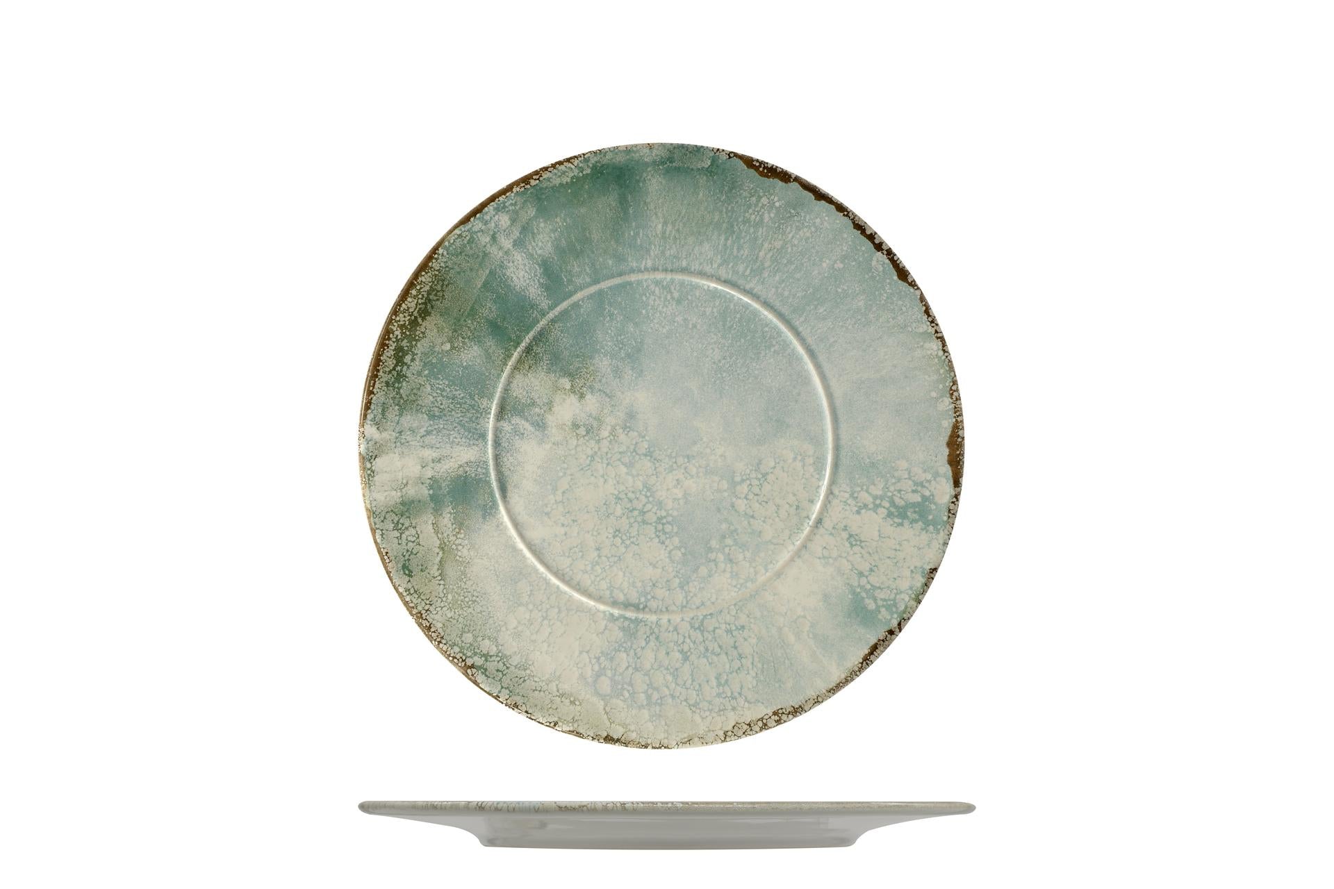 Mesa Ceramics Unico Piatto Piano Con Falda Ø17 cm In Gres Porcellanato - Collezione Matcha - Set 6 Pz