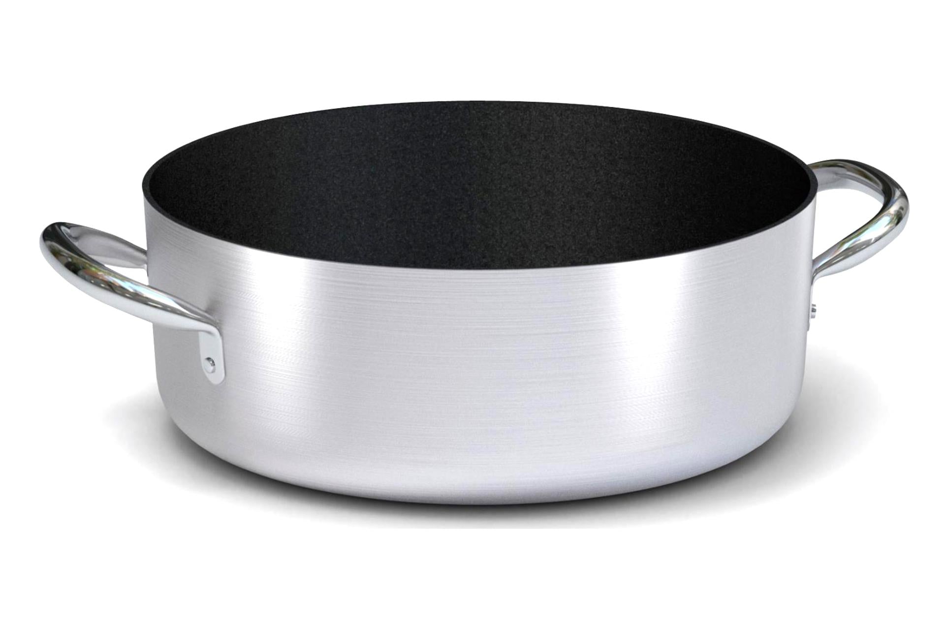 Ballarini Professionale Casseruola Bassa Ø28 cm - Alluminio Alto Spessore Antiaderente Kerastone Profi Per Induzione