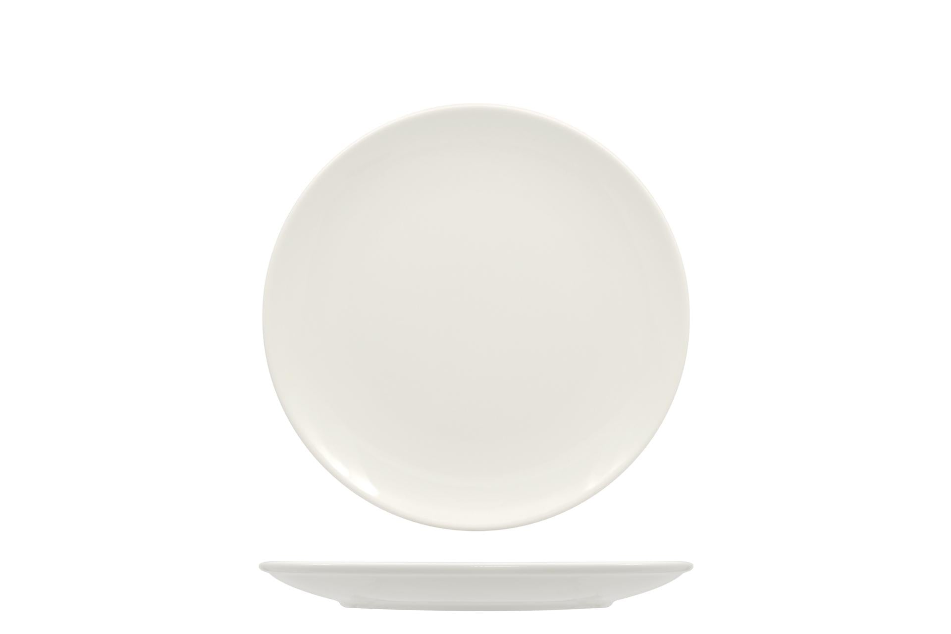 Ariane Vital Coupe Piatto Piano Ø24 cm In Allumina Con Bordo Doppio - Set 6 Pz