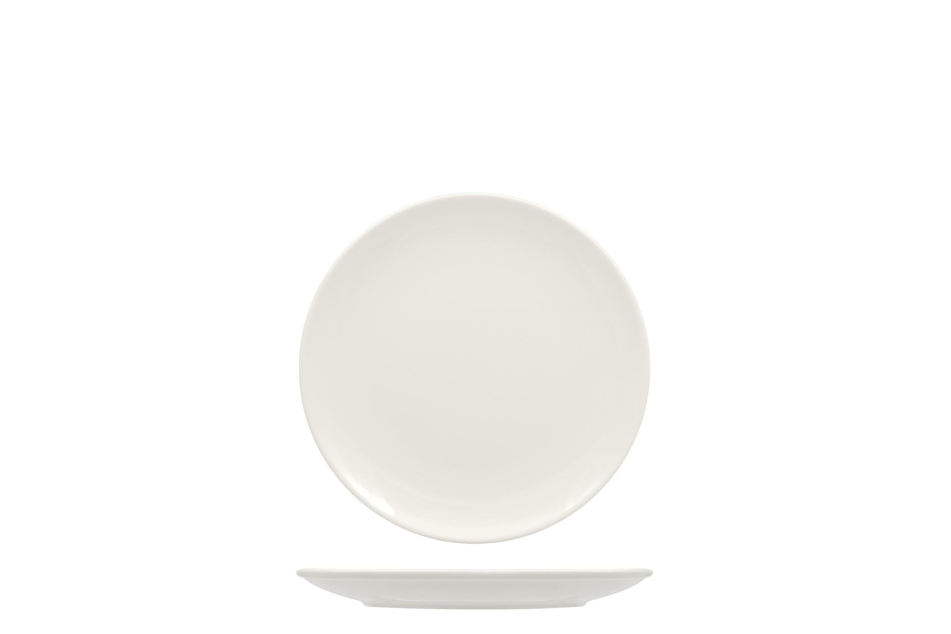 Ariane Fine Porcelain Vital Coupe Piatto Piano Ø15 cm In Allumina Con Bordo Doppio - Set 12 Pz