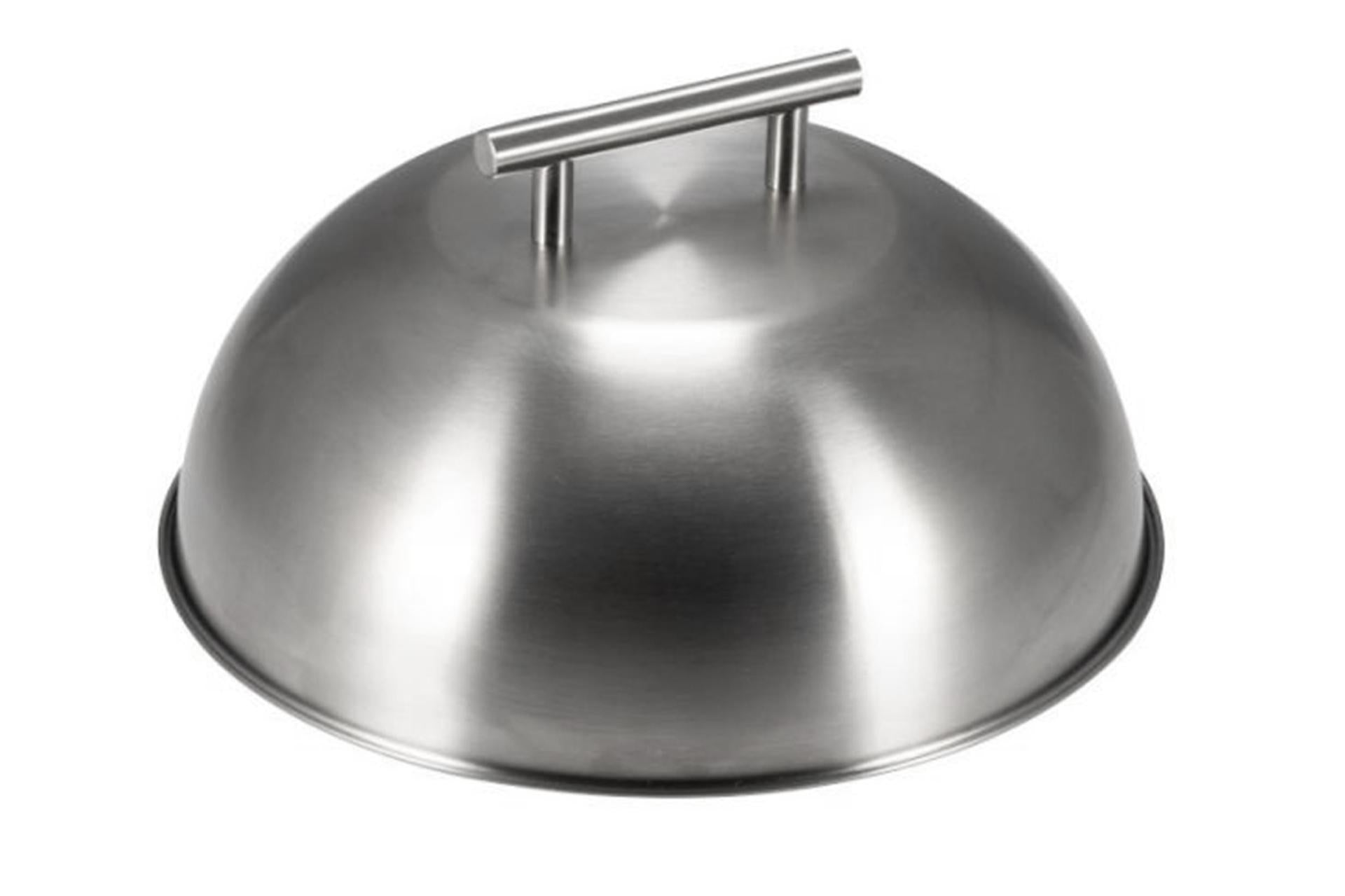 Ilsa Cupola per Cottura Hamburger Ø25 cm In Acciaio Inox 18/10 Con Manico