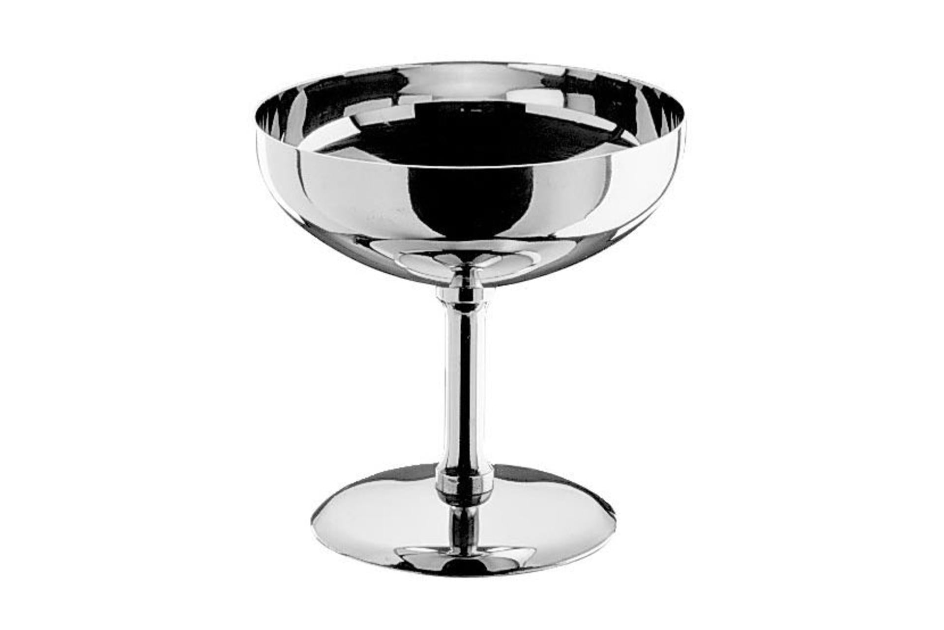 Pintinox Coppa Gelato Acciaio Inox Ø9 cm - Gambo Alto e Base Stabile