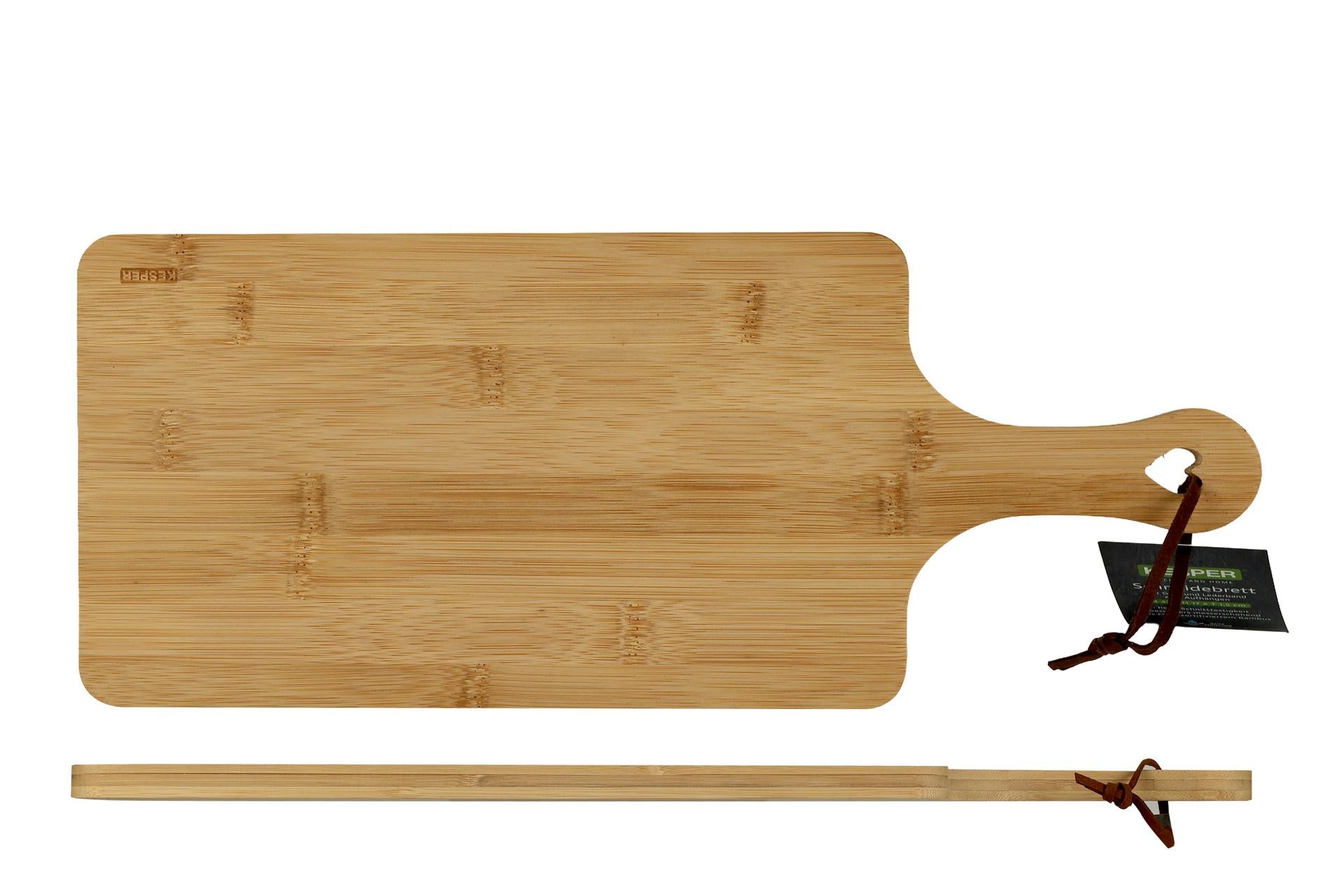 Kesper Bamboo Tagliere Rettangolare H.1.5 cm - 42 x 17 cm In Bamboo Con Manico