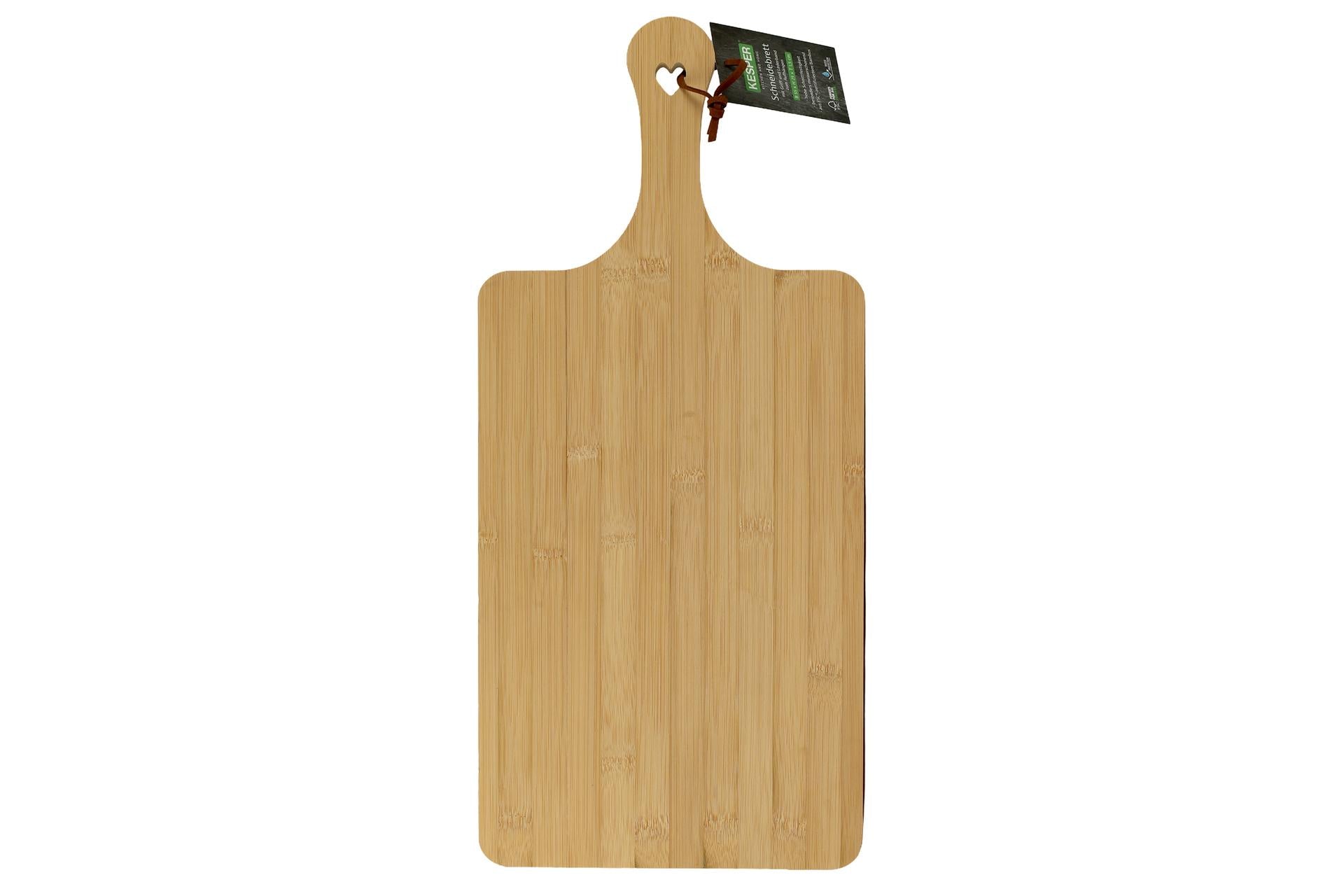 Kesper Bamboo Tagliere Rettangolare H.1.5 cm - 55 x 25 cm In Bamboo Con Manico, Certificato FSC 4