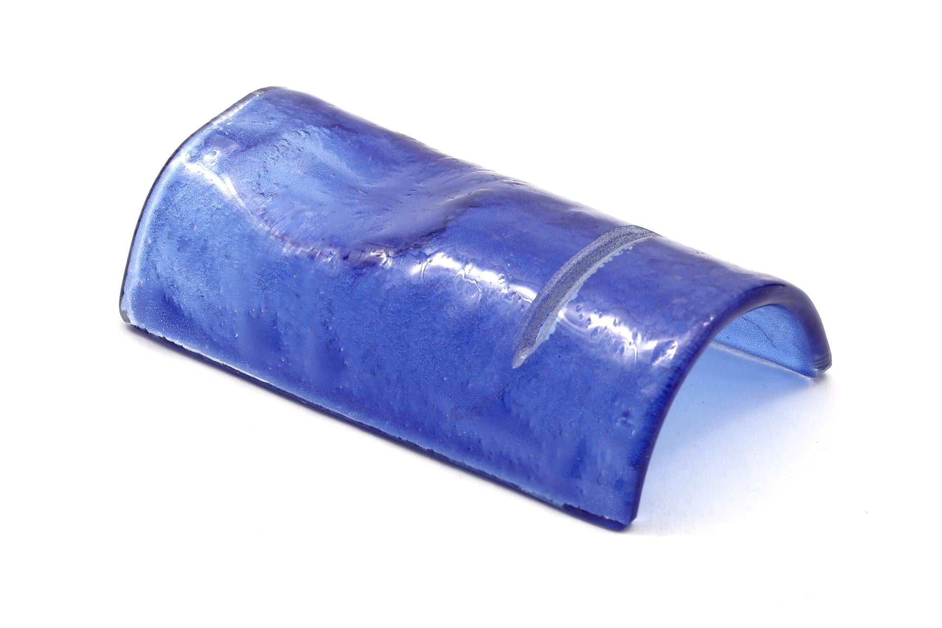 Import Tavola Professional Poggiaposate Bridge In Vetro Blu 9.5 x 5.5 cm - Made in Italy - Set 6 Pz