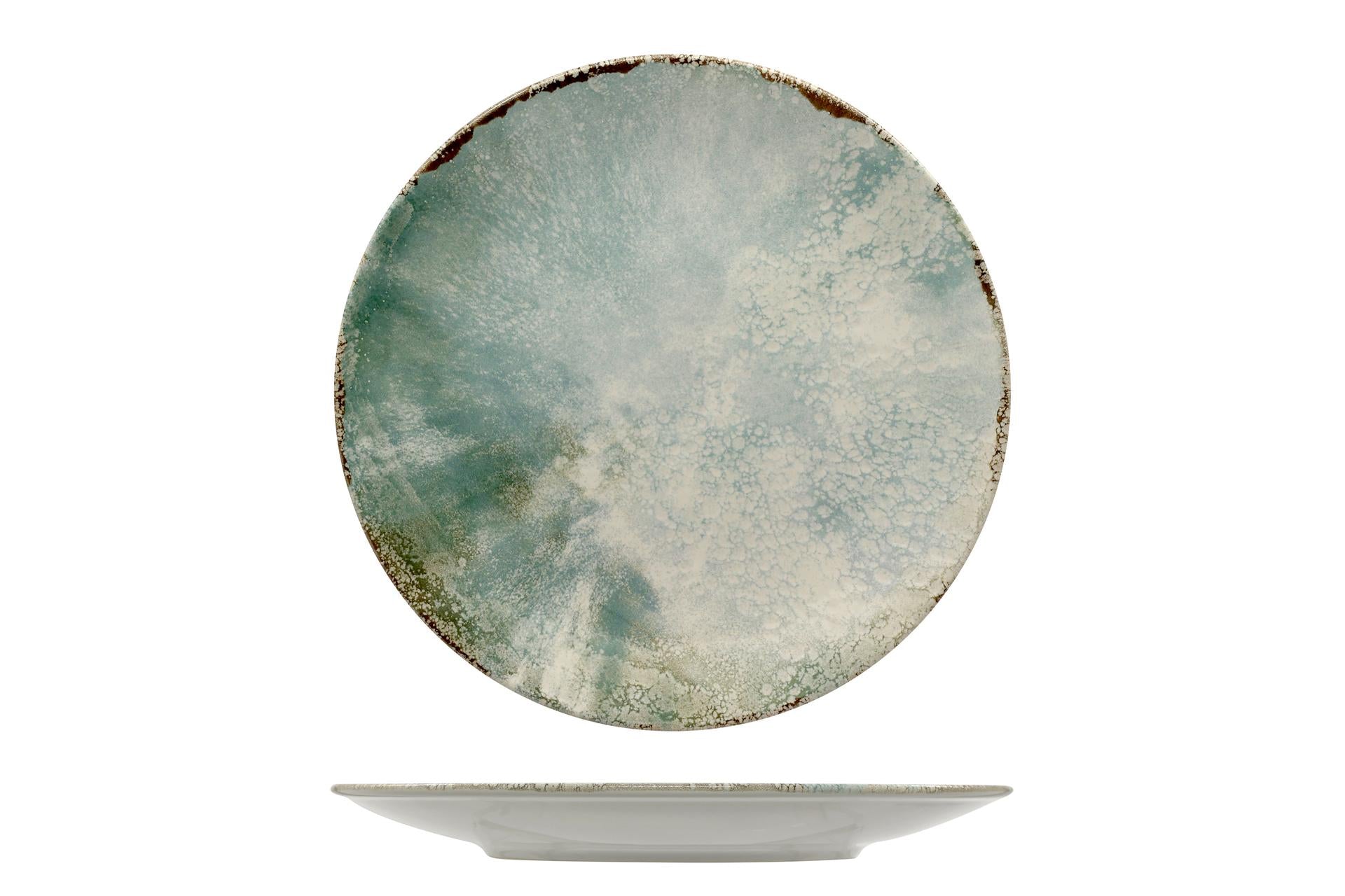 Mesa Ceramics Matcha Piatto Piano Coupe Ø27 cm - Linea Unico In Gres Porcellanato - Set 6 Pz