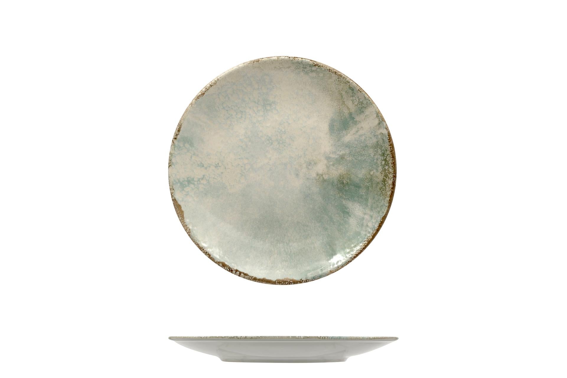 Mesa Ceramics Matcha Piatto Piano Coupe Ø15 cm - Linea Unico In Gres Porcellanato - Set 6 Pz