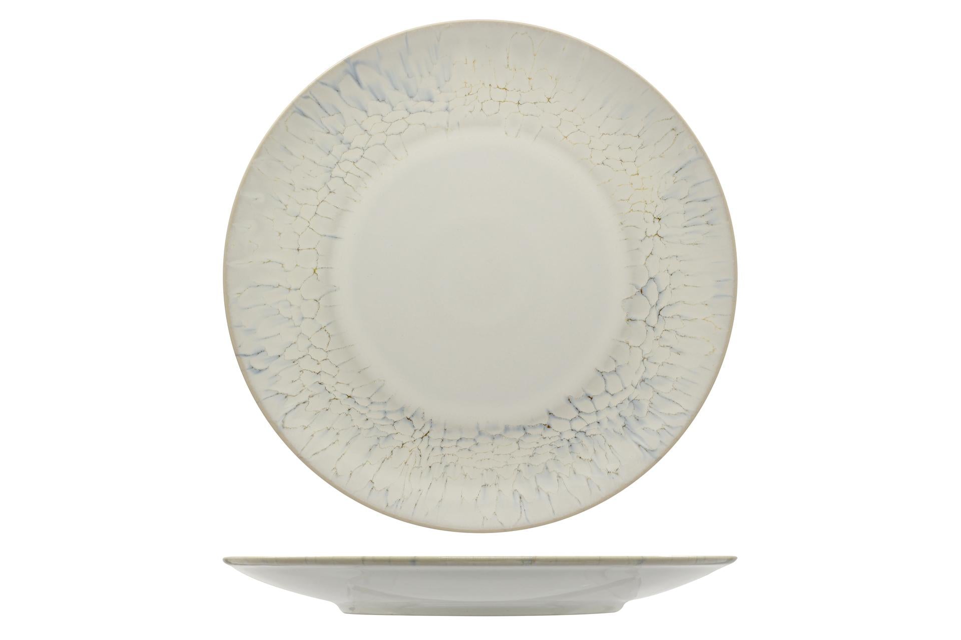 Mesa Ceramics Luz Piatto Piano Coupe Ø32 cm - Linea Unico In Gres Porcellanato - Set 4 Pz