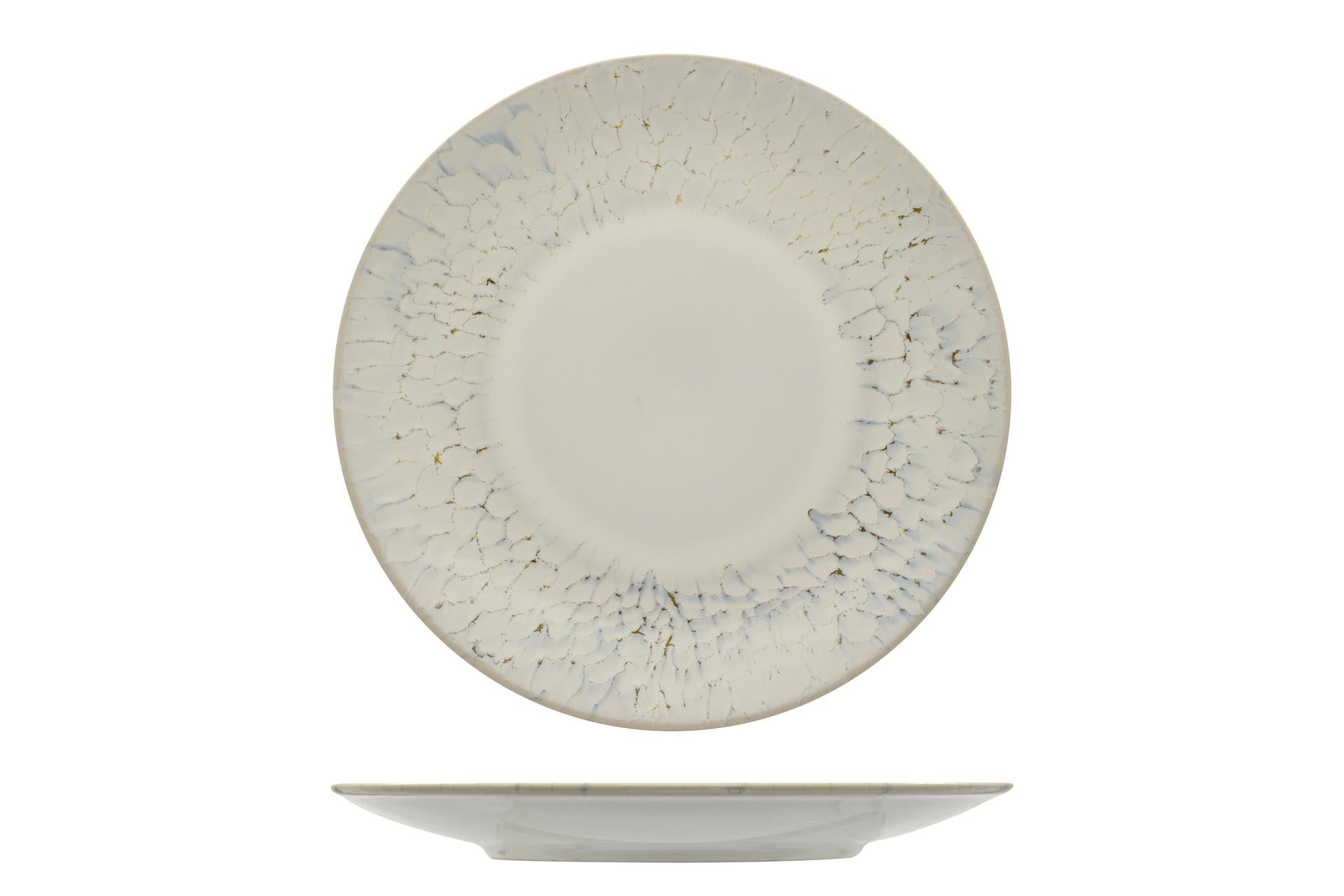 Mesa Ceramics Luz Piatto Piano Coupe Ø27 cm - Linea Unico In Gres Porcellanato - Set 6 Pz