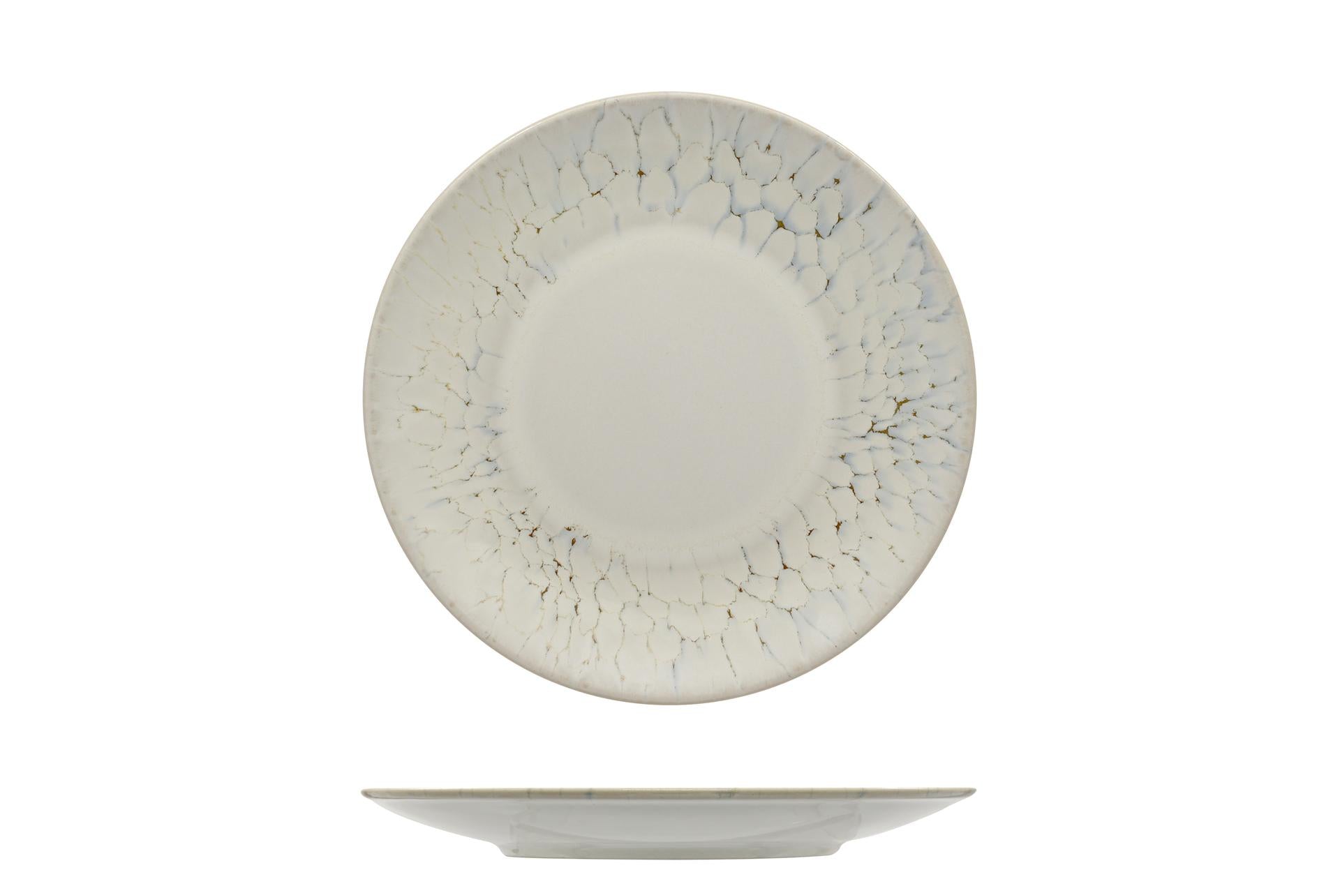 Mesa Ceramics Luz Piatto Piano Coupe Ø21 cm - Linea Unico In Gres Porcellanato - Set 6 Pz