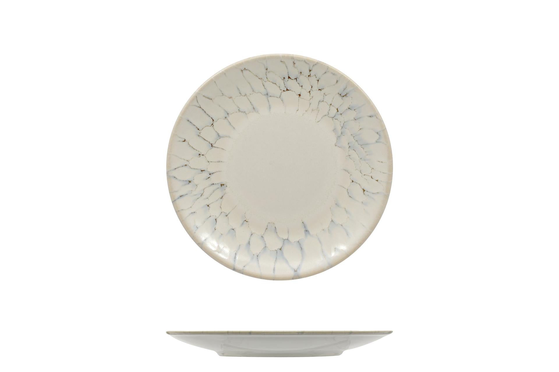 Mesa Ceramics Luz Piatto Piano Coupe Ø15 cm - Linea Unico In Gres Porcellanato - Set 6 Pz