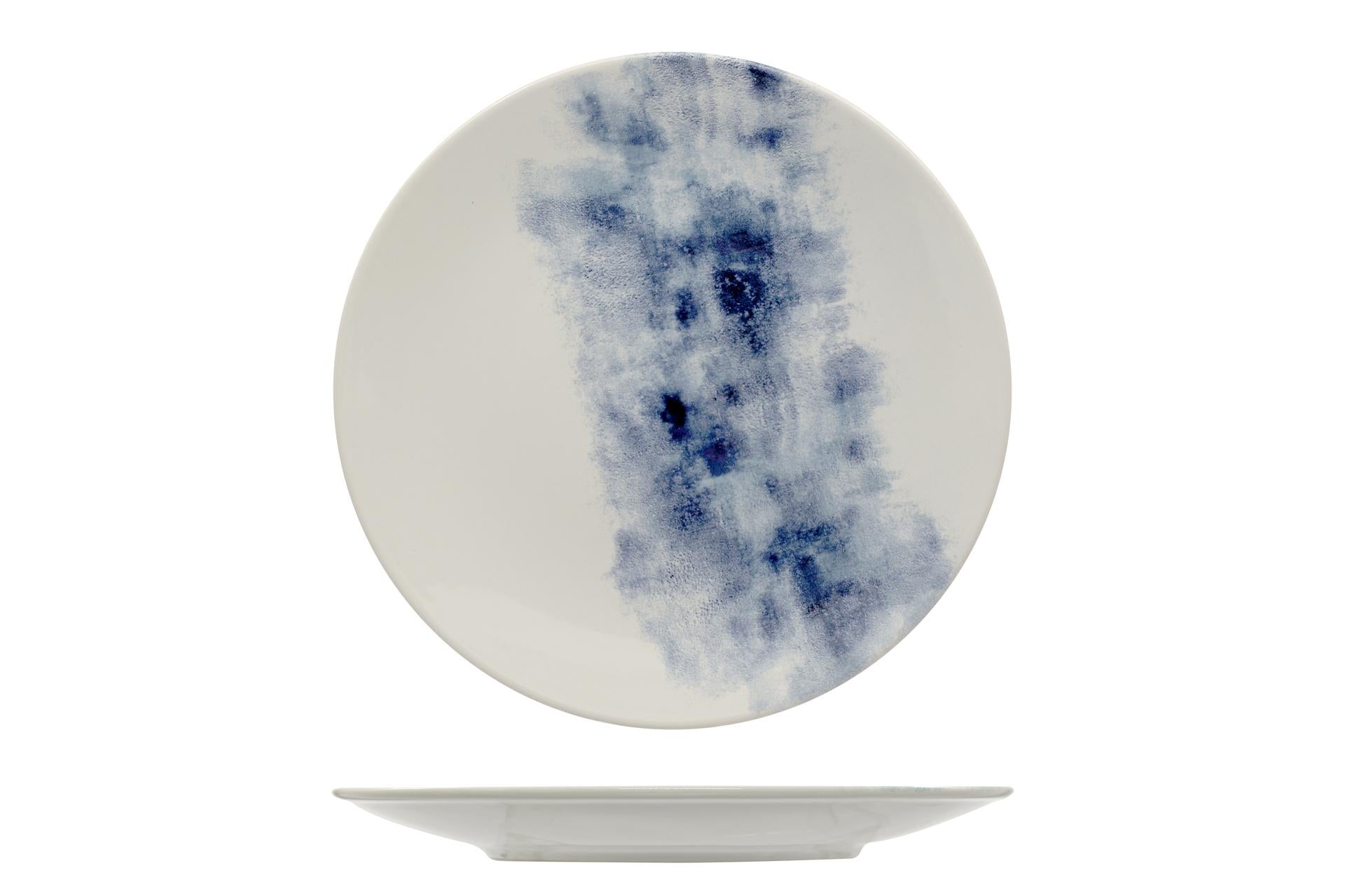 Mesa Ceramics Estoril Piatto Piano Coupe Ø27 cm - Linea Unico In Gres Porcellanato - Set 6 Pz