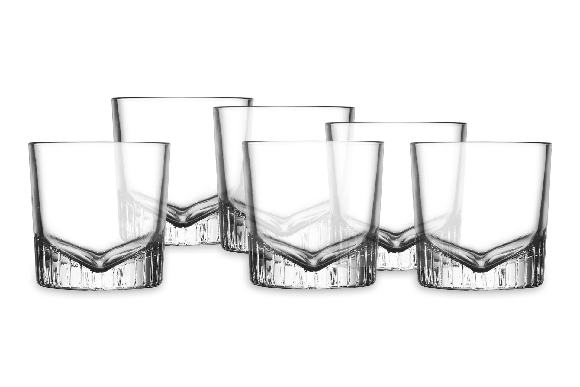 Pasabahce Nude Caldera Set 6 Bicchieri Whisky 27 cl - H8.4 cm In Vetro Cristallino - Set 6 Pz
