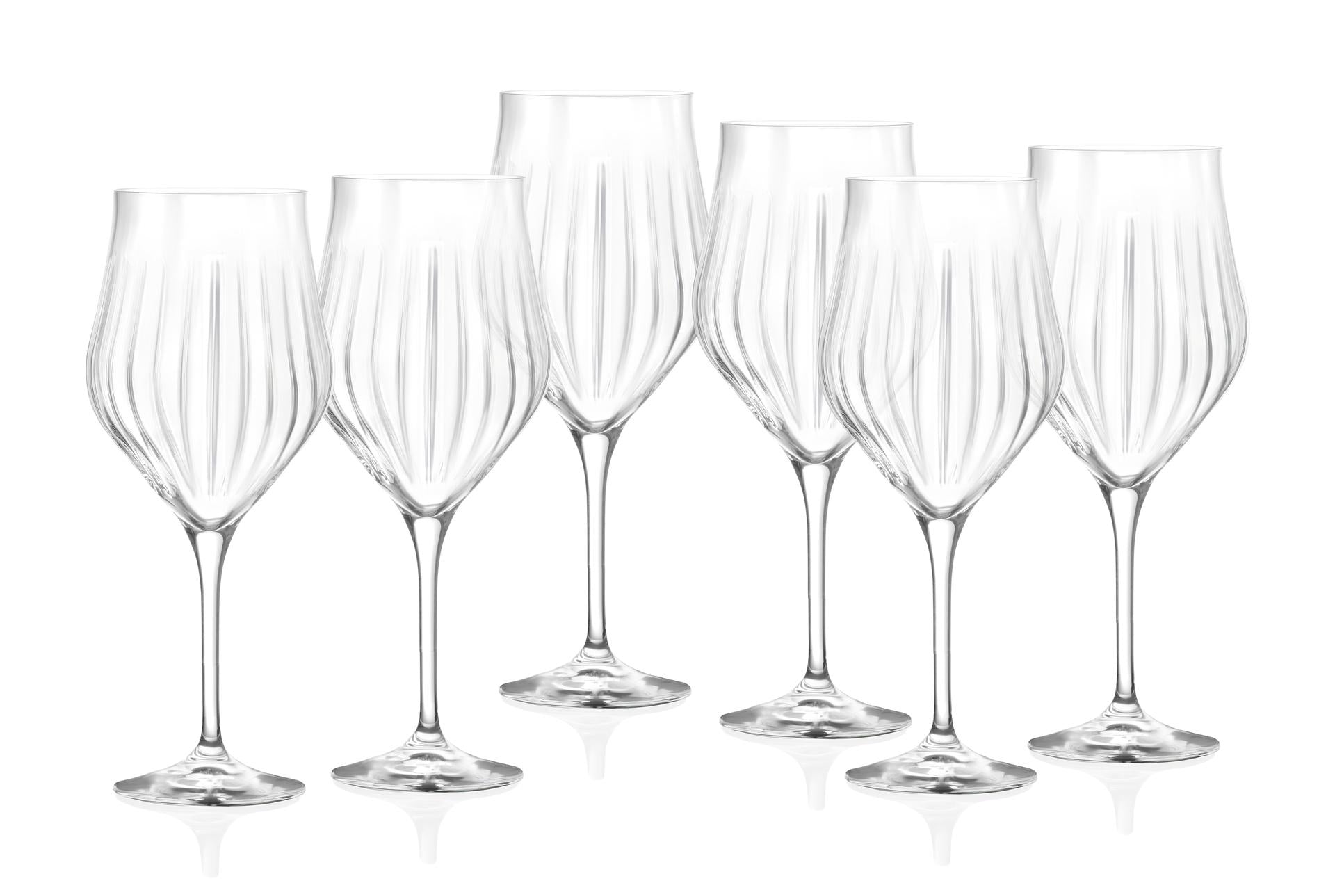 RCR Timeless Set 6 Calici Vino 55 cl - Ø9.7 cm H.24 cm In Vetro - Set 6 Pz