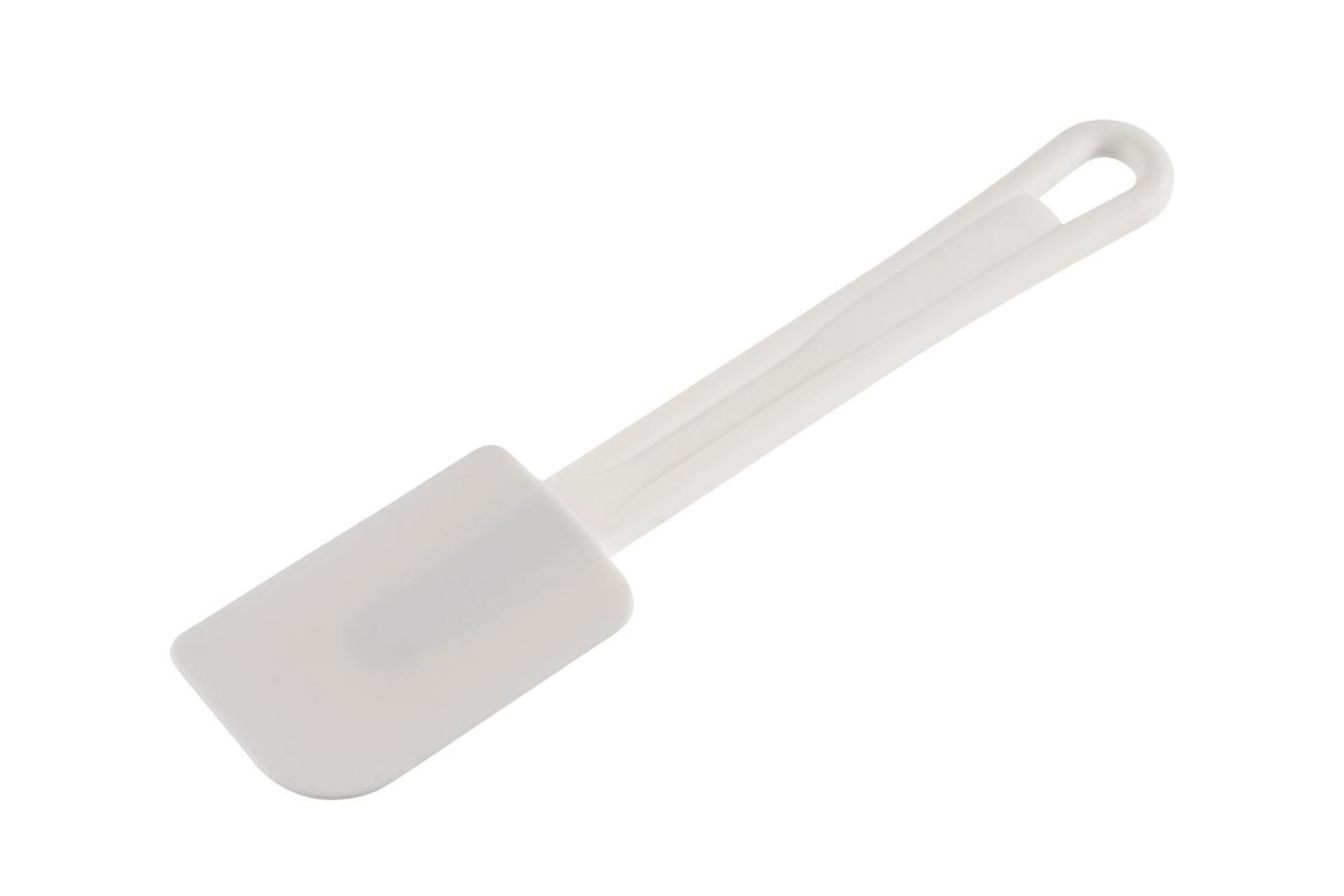 APS Spatola per Impasto 25.5 cm Bianca - Silicone e Poliammide Con Foro Appendibile