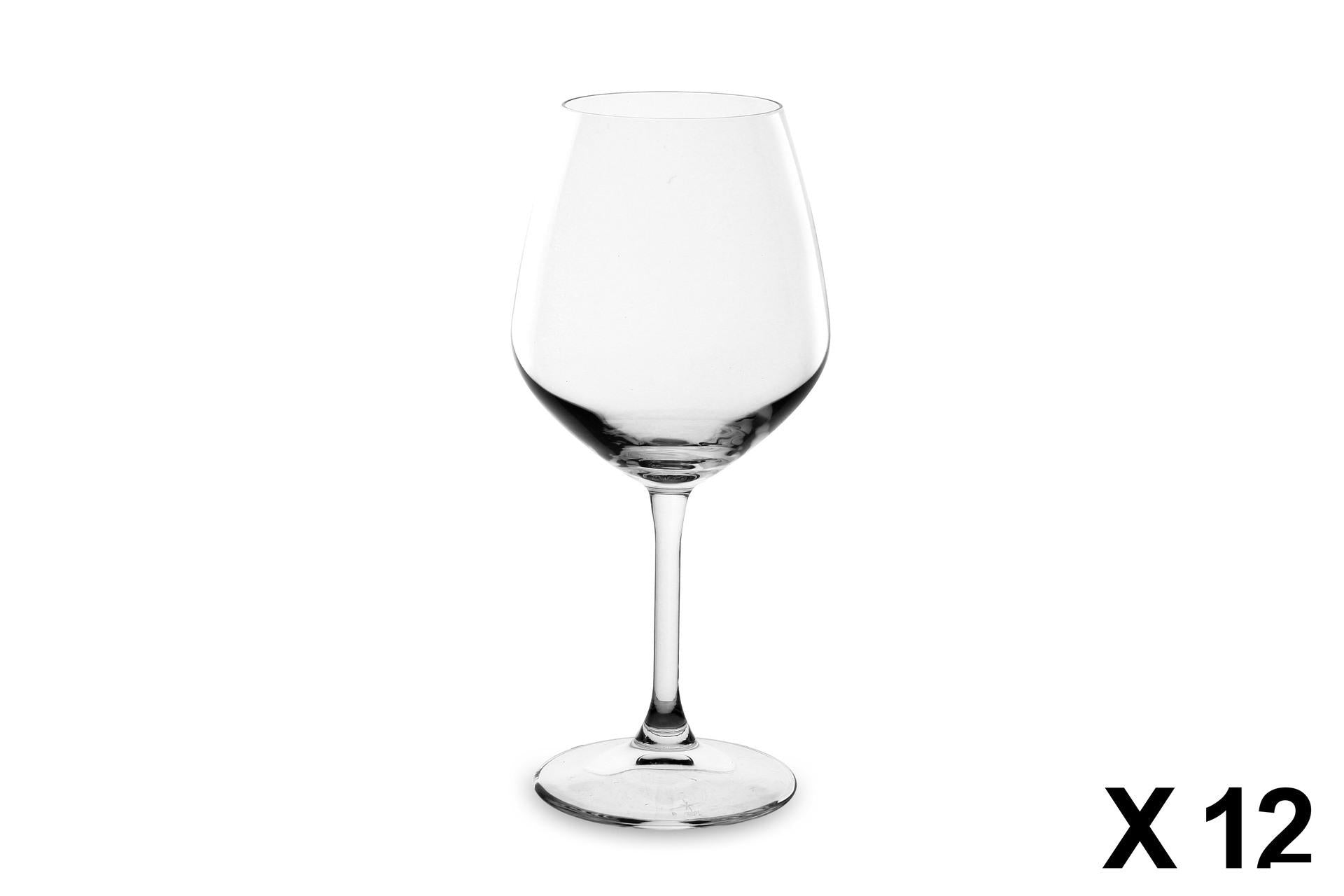 Bormioli Rocco Restaurant Set 12 Calici Vino Rosso 53 cl - Calici da Degustazione in Vetro Sonoro - Set 12 Pz