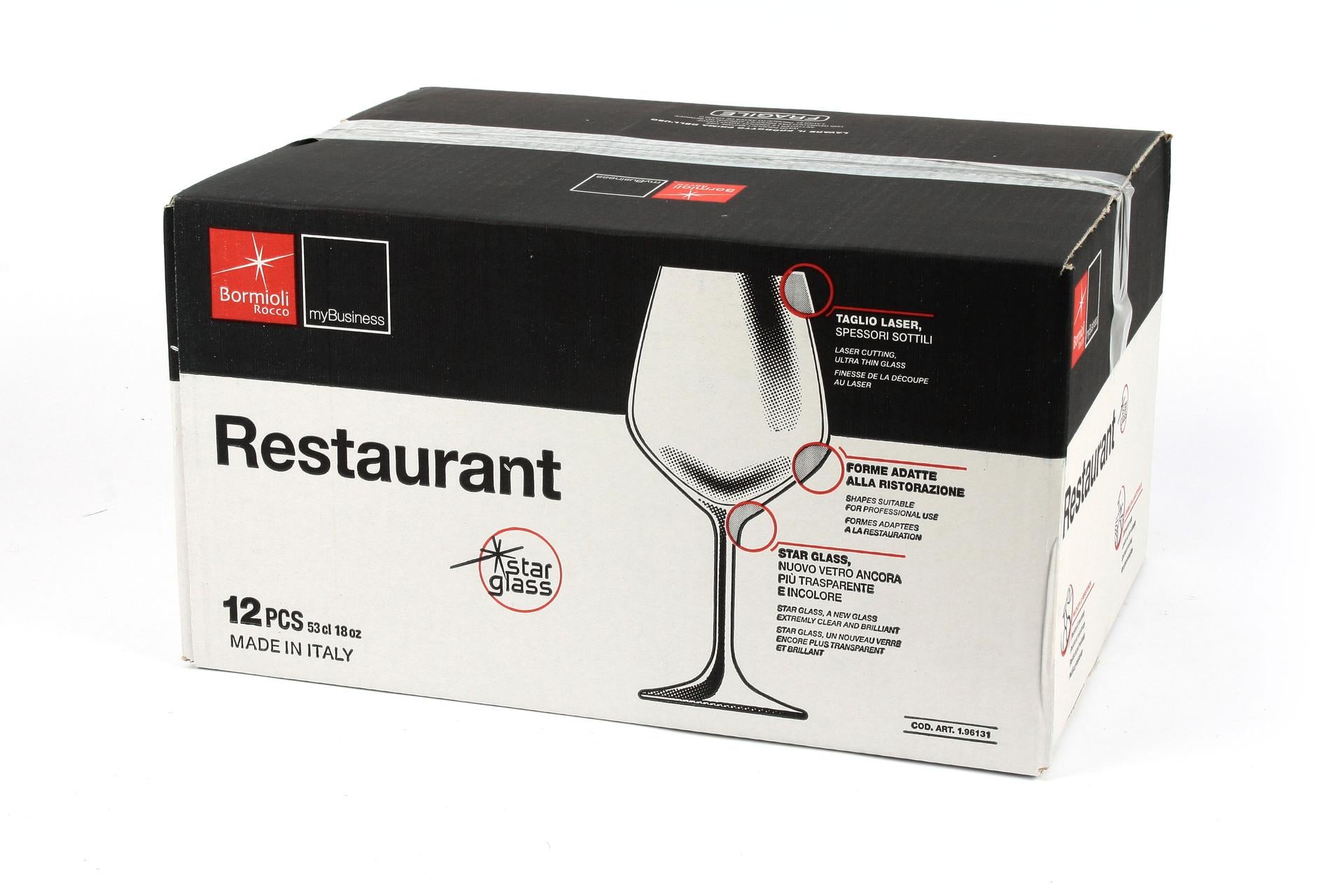 Bormioli Rocco Restaurant Set 12 Calici Vino Rosso 53 cl - Calici da Degustazione in Vetro Sonoro - Set 12 Pz 5
