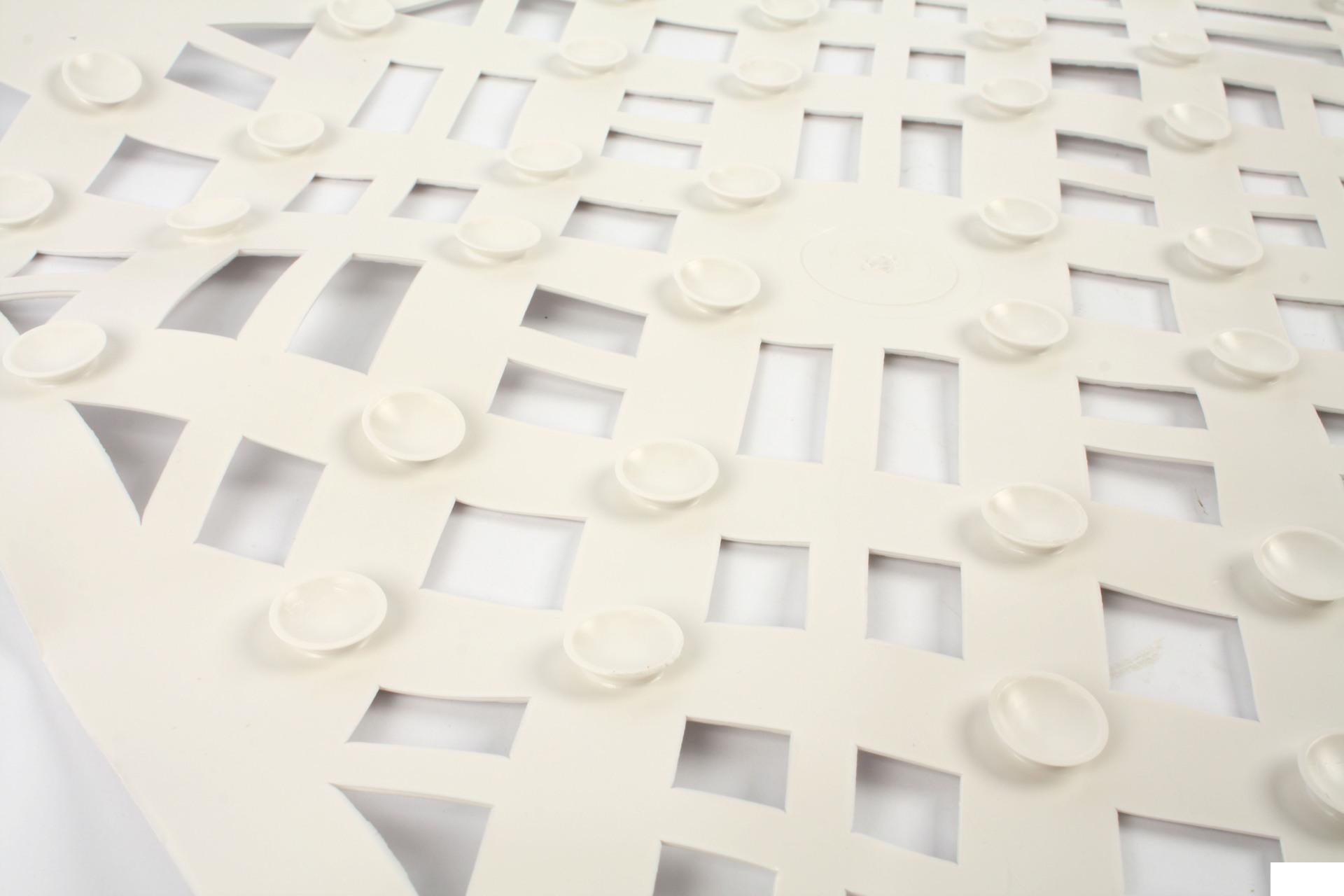 Lapap Alisma Tappeto Vasca 35x72 cm Bianco - Confezione in PVC Arrotolata 6