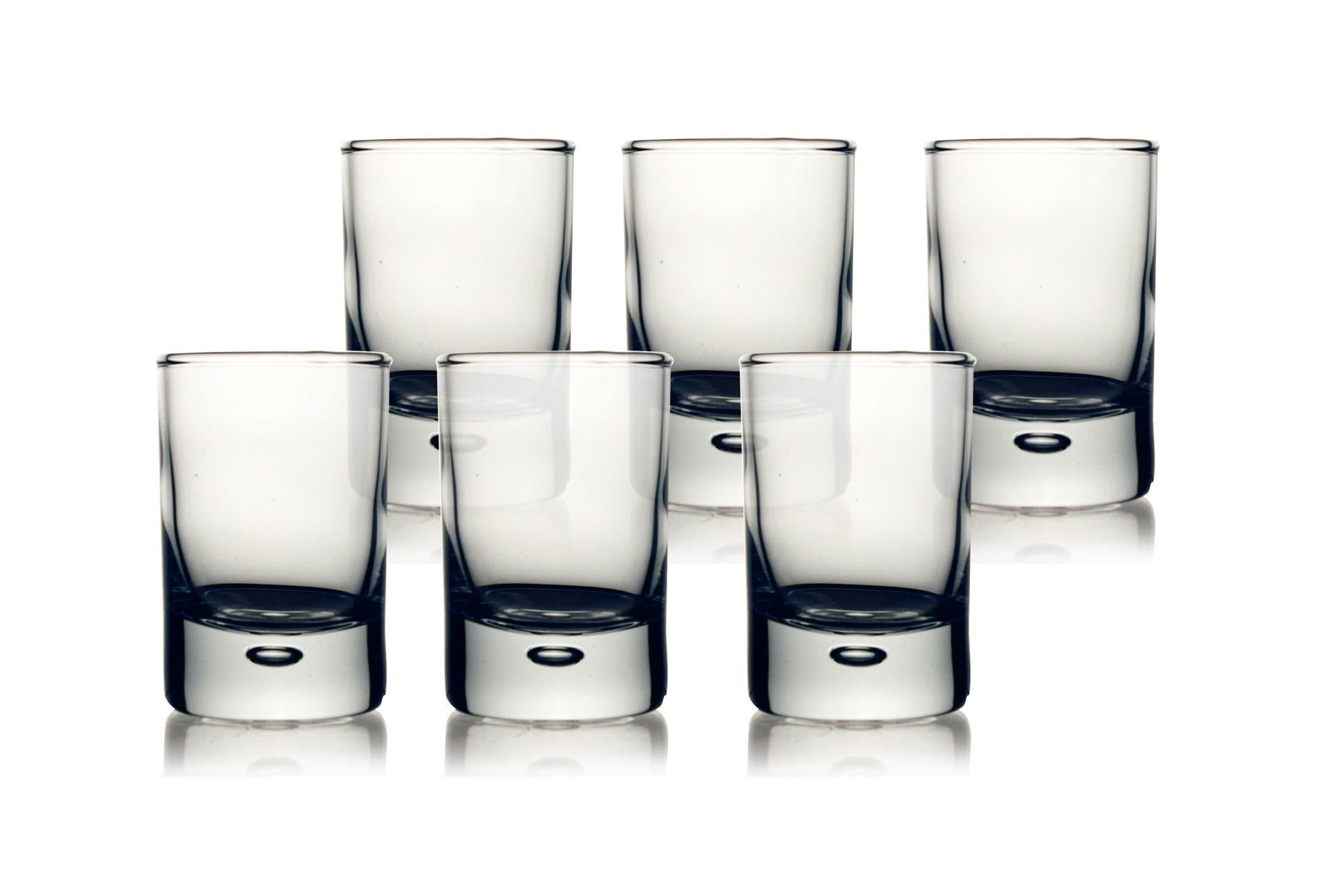 Pasabahce Bicchieri Liquore 6 cl - Confezione da 6 - Serie Classica Con Bollicina Sul Fondo - Set 6 Pz
