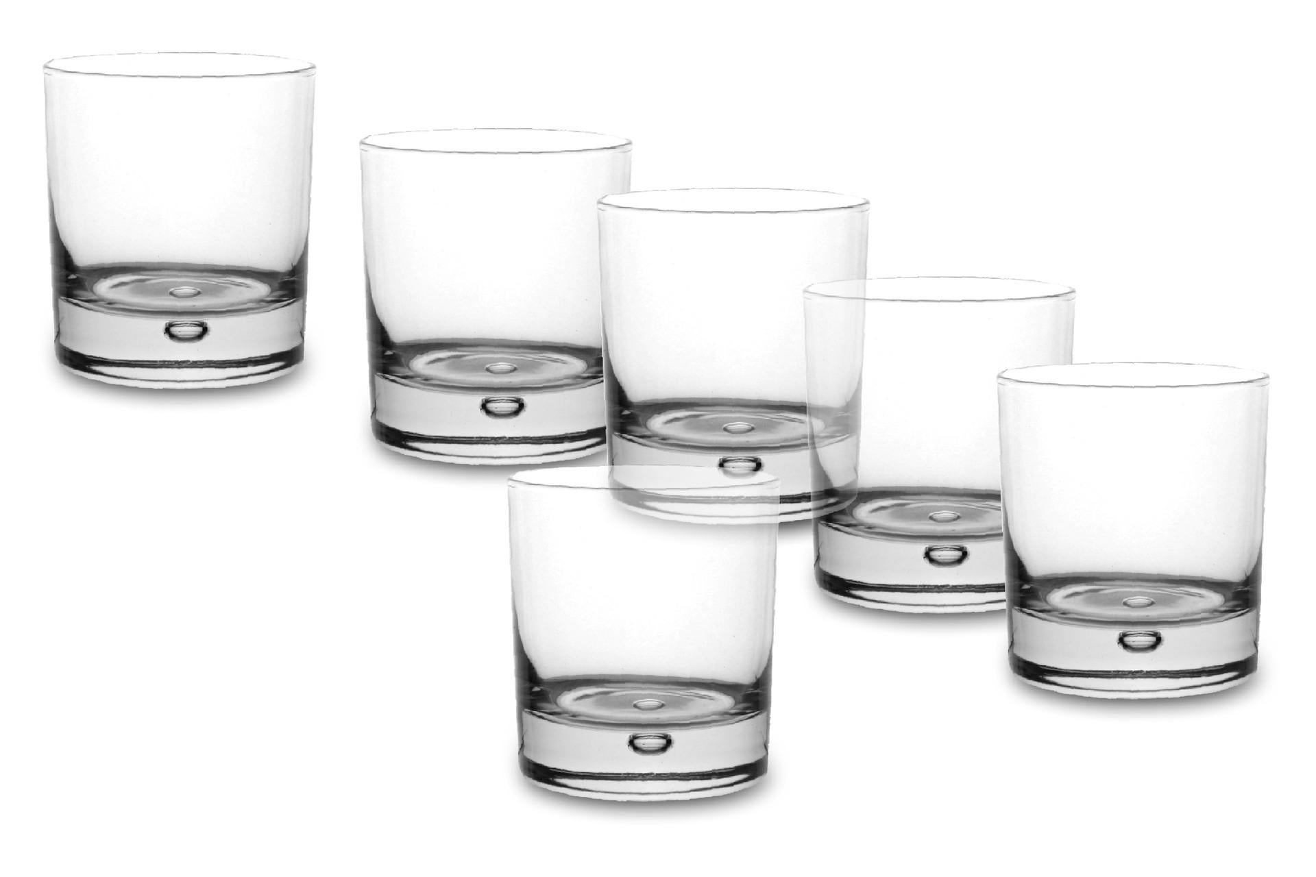 Pasabahce Set 24 Bicchieri Whisky 33 cl - Serie Classica Con Bollicina Sul Fondo - Set 24 Pz